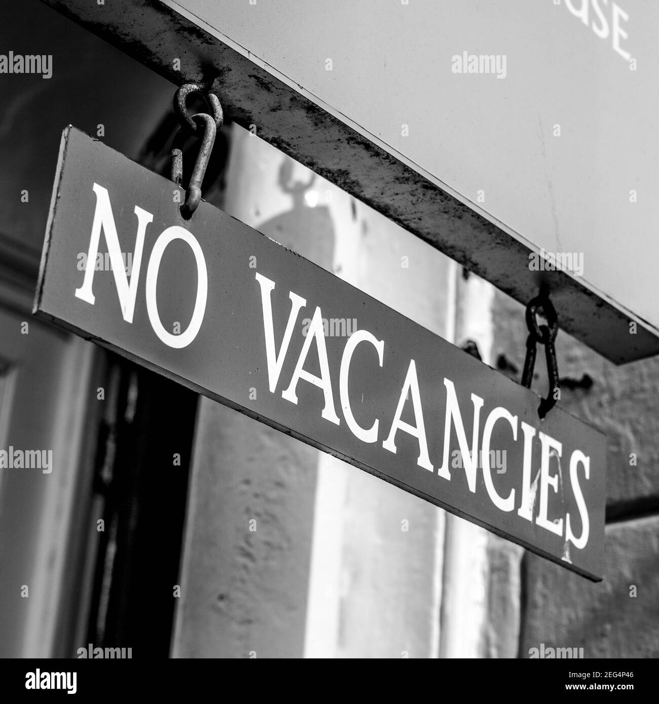 No vacancies signs at Tenby Stock Photo