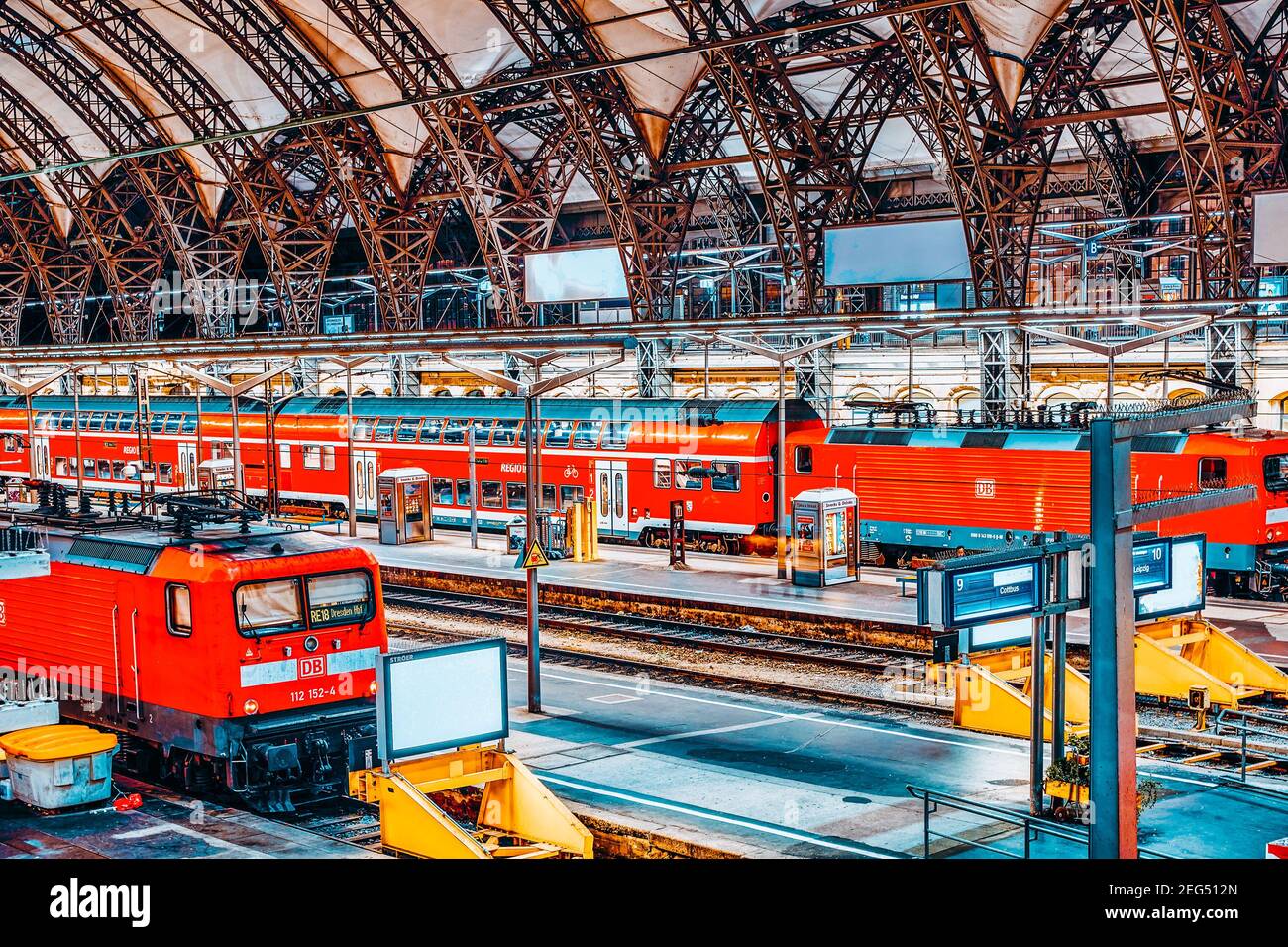 DRESDEN,GERMANYSEPTEMBER 08,2015 Intercity train at the railways