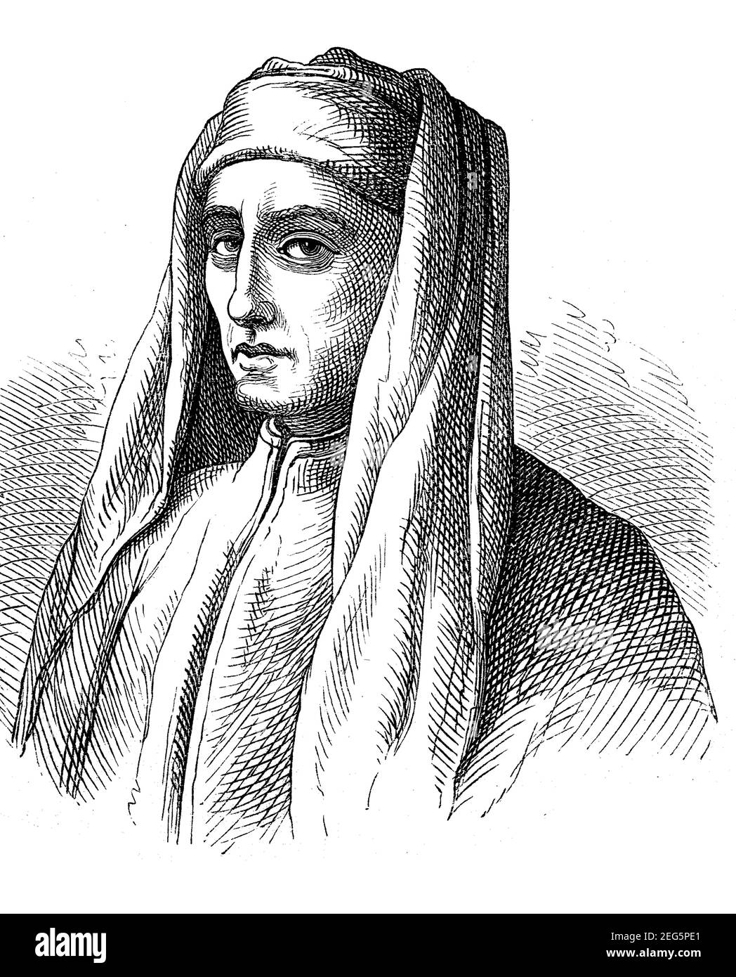 Giotto di Bondone, 1276 - January 8, 1337, also known as Giotto, was an Italian painter and builder  /  Giotto di Bondone, 1276 - 8. Januar 1337, auch bekannt als Giotto, war ein italienischer Maler und Baumeister, Historisch, historical, digital improved reproduction of an original from the 19th century / digitale Reproduktion einer Originalvorlage aus dem 19. Jahrhundert, Stock Photo