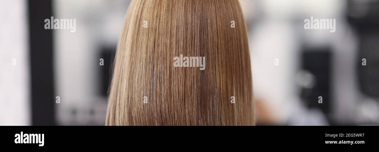 Model straight hair dry hi-res stock photography and images - Alamy