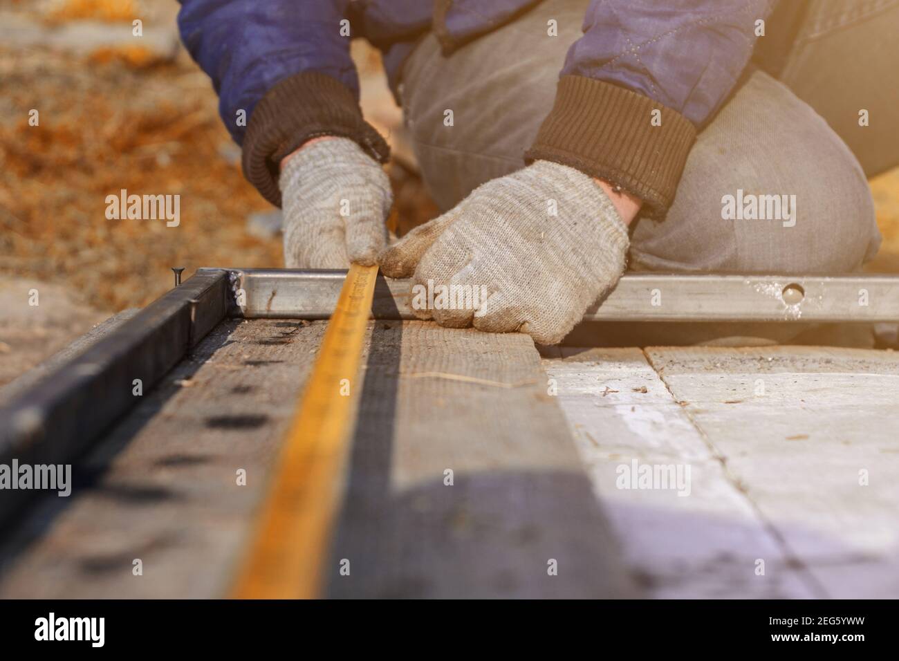 Measurement of length by means of a tape measure, measurement of length