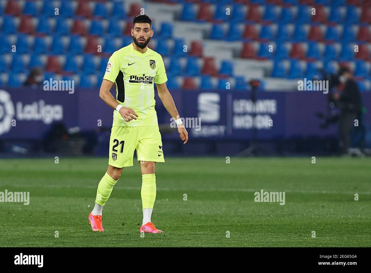 Yannick Carrasco of Atletico de Madrid during the Spanish championship La Liga football mach between Levante and Atletico  / LM Stock Photo