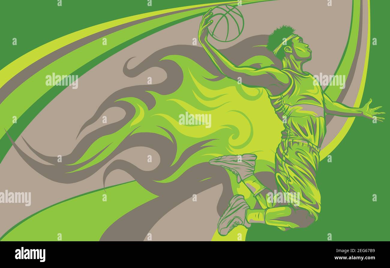 Happy cartoon basketball ball man hires stock photography and images