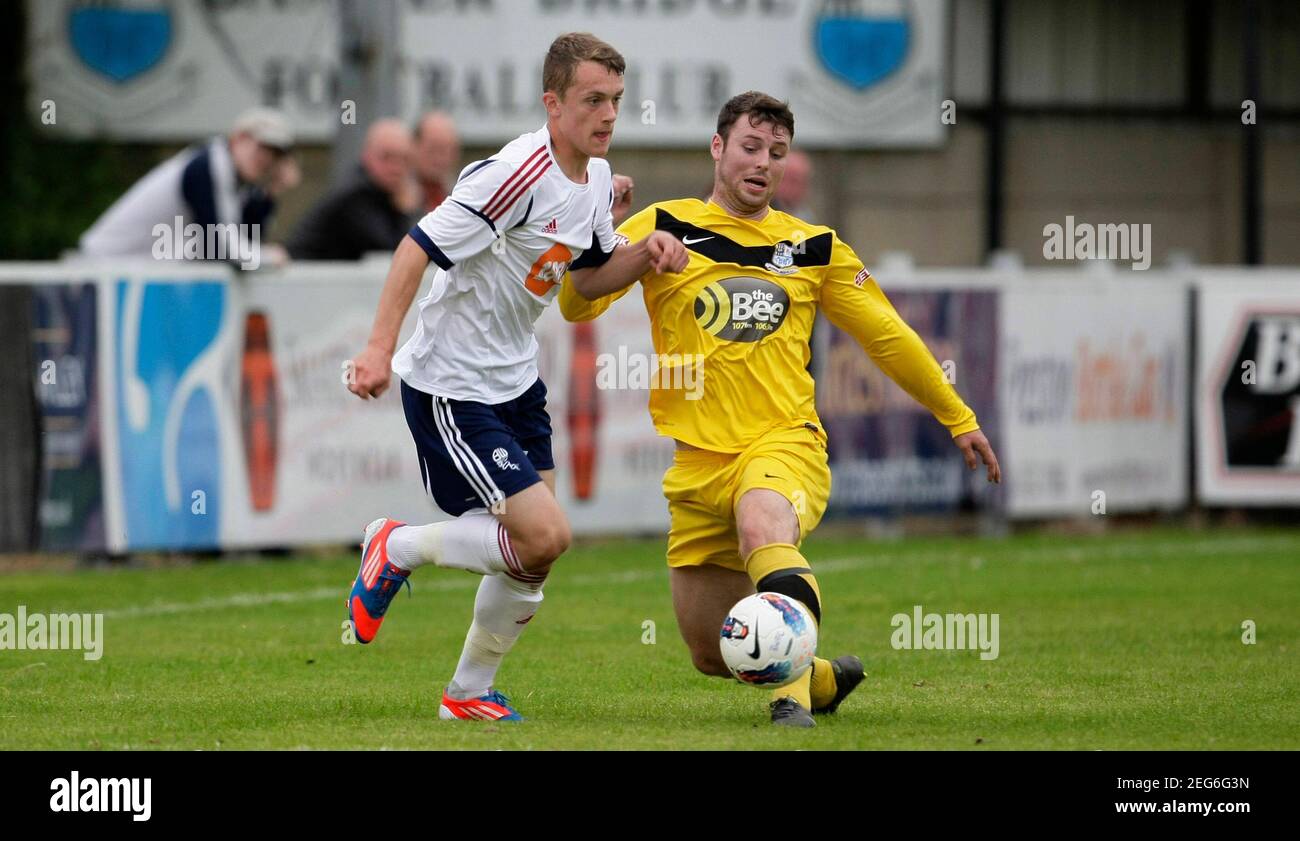 Soccer Pre Friendly Bamber Bridge High Resolution Stock Photography and
