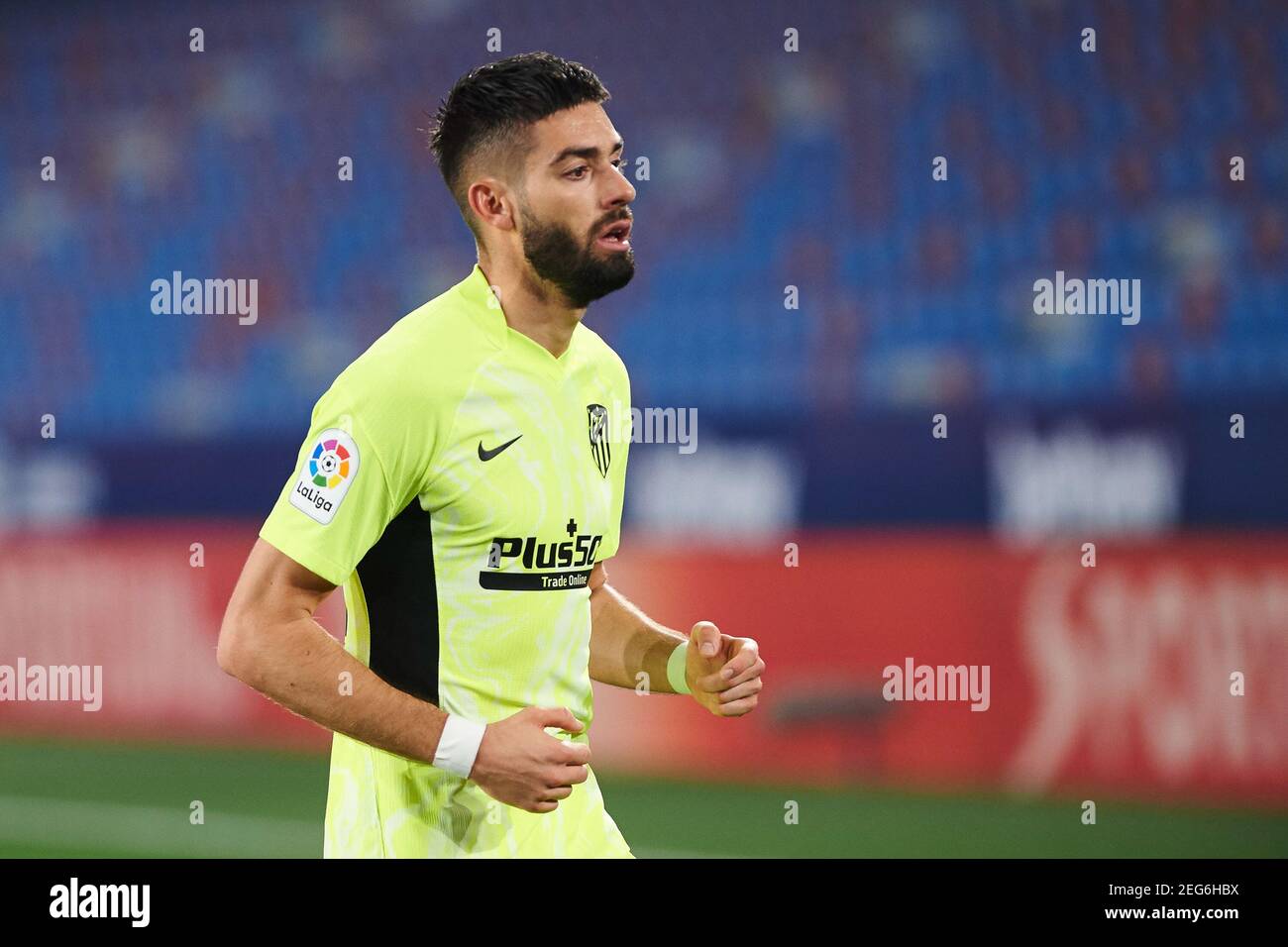 Valencia, Spain. Feb 17 2021: Yannick Carrasco of Atletico de Madrid during the Spanish championship La Liga football mach between Levante and Atletico de Madrid on February 17, 2021 at Estadio Ciutat de Valencia in Valencia, Spain - Photo Maria Jose Segovia/Spain DPPI/DPPI/LiveMedia/Sipa USA Credit: Sipa USA/Alamy Live News Stock Photo