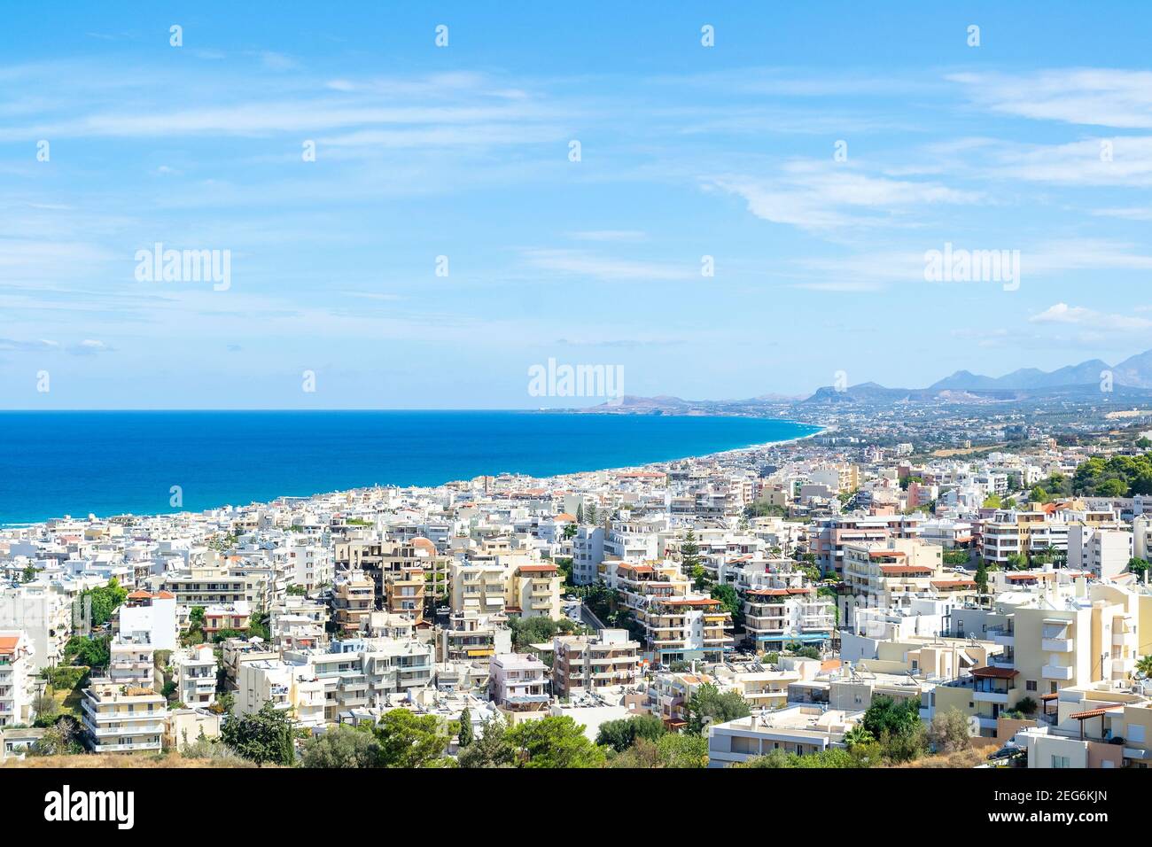 Aerial view sunny seaside city hi-res stock photography and images - Alamy