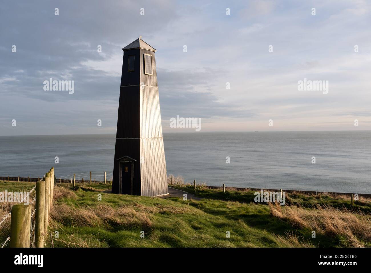 Samphire Hoe Nature Reserve, nr Dover, Kent, UK. Developed from the Channel Tunnel Construction. Stock Photo