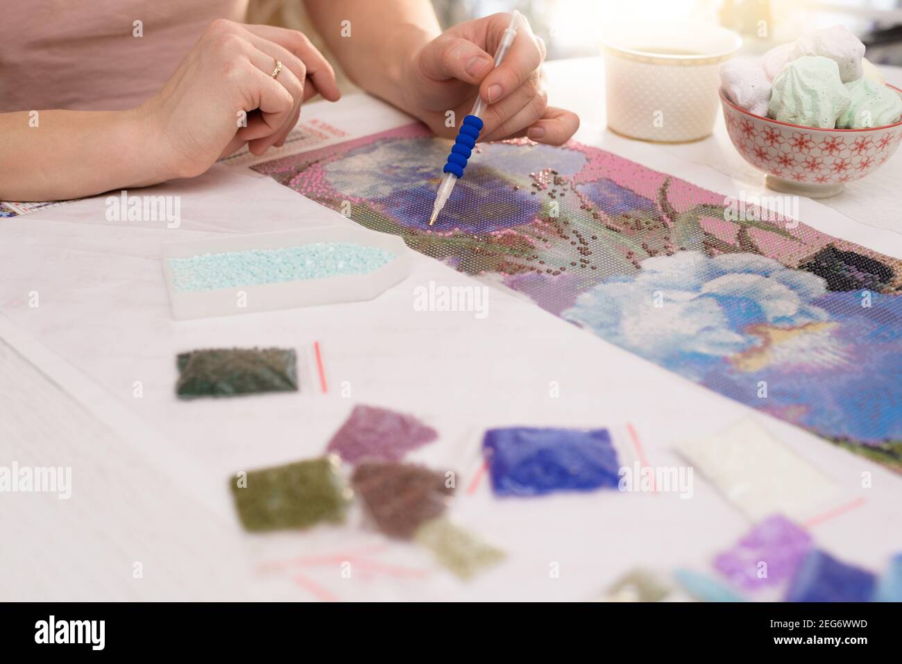 home hobbyto draw pictures of rhinestones, multicolored diamond