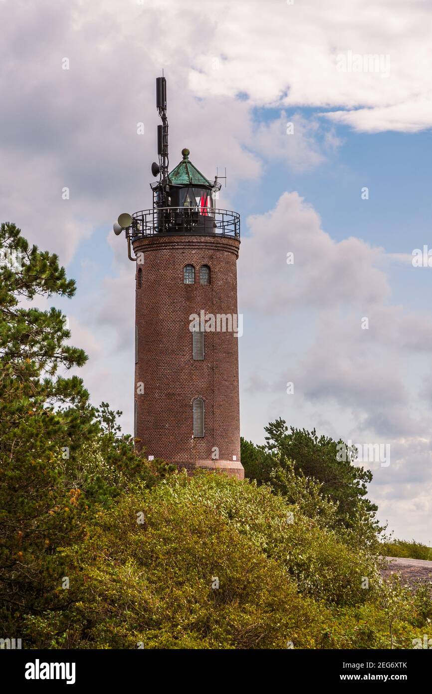 Lighthouse Sankt Peter Boehl, Sankt Peter-Ording, North Frisia, Schleswig-Holstein, Germany Stock Photo