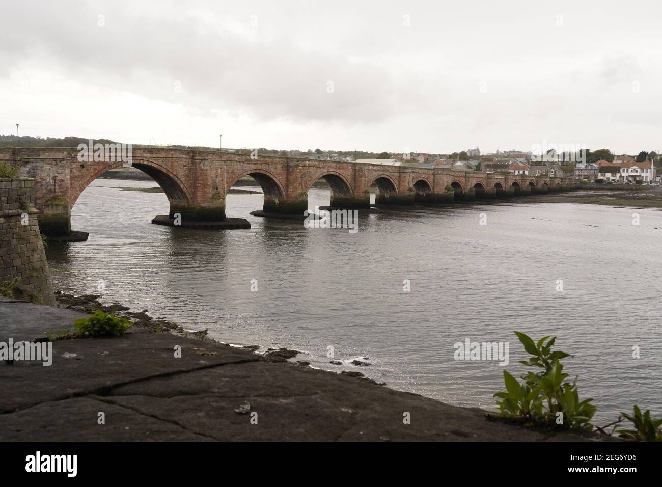 Berwick Bridge, also known as the Old Bridge Stock Photo