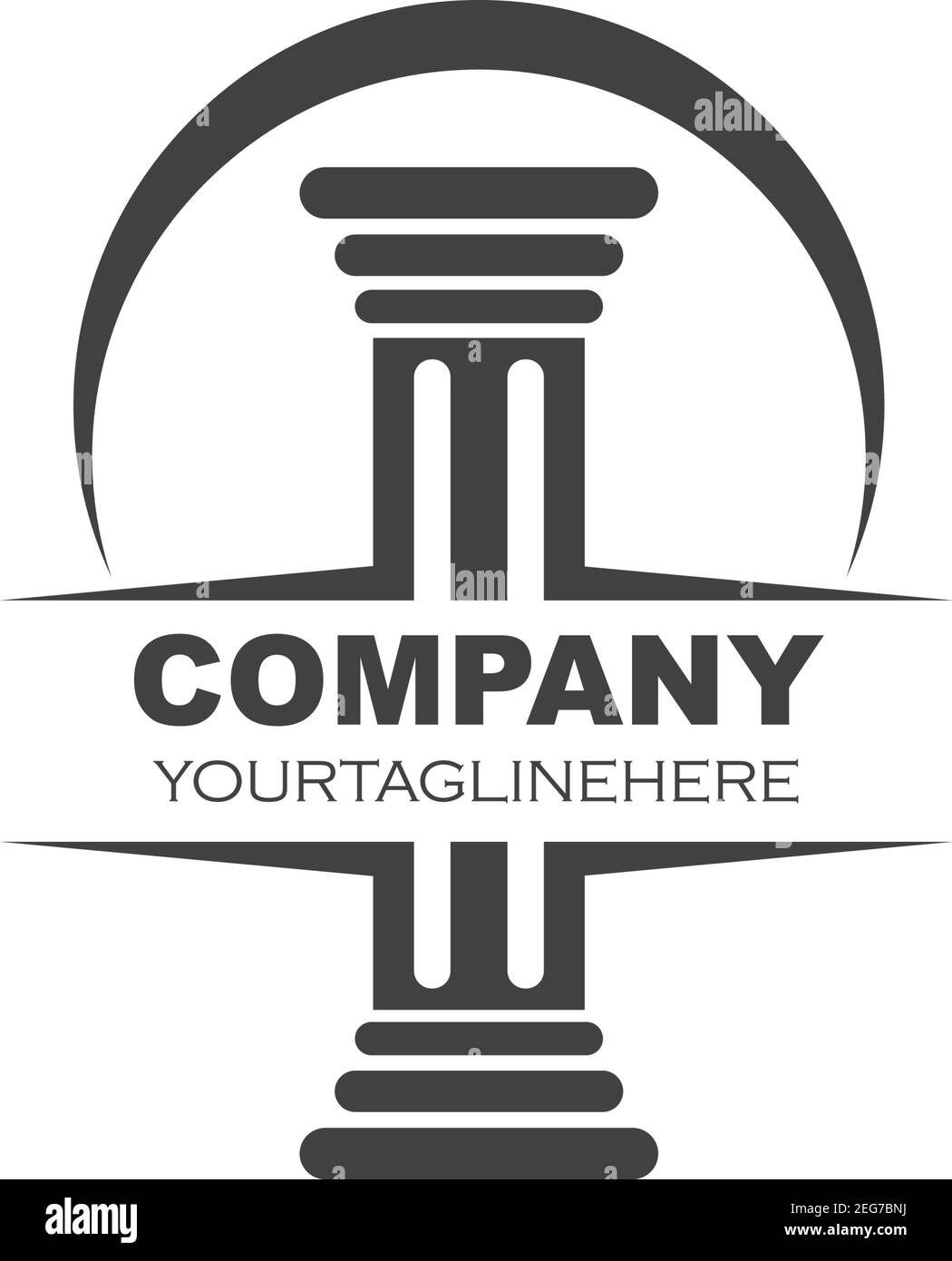 pillar Logo vector Template illustration design Stock Vector Image & Art Alamy