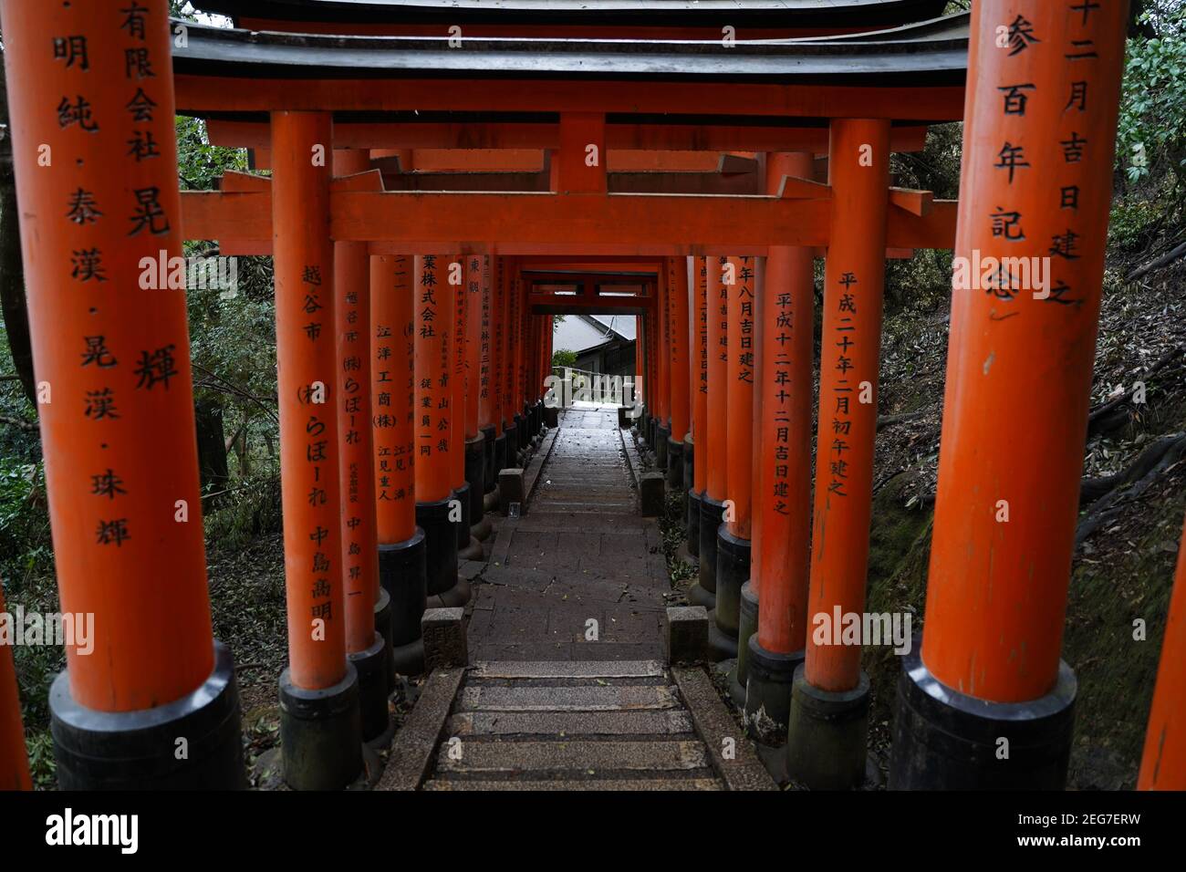 Fushimi Inari Pathway in Kyoto, Japan Stock Photo - Alamy