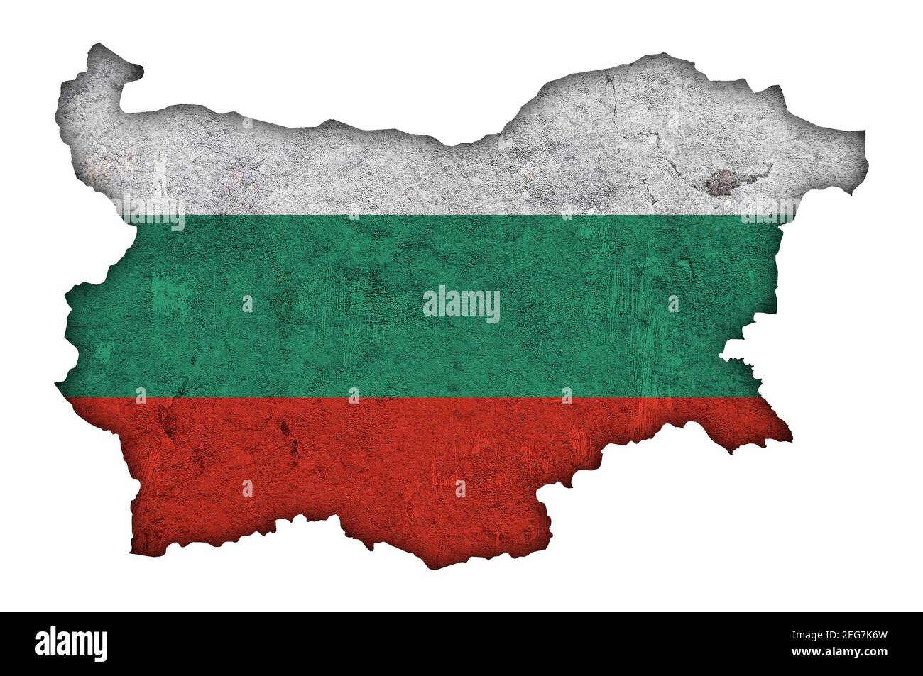 Map and flag of Bulgaria on weathered concrete Stock Photo - Alamy