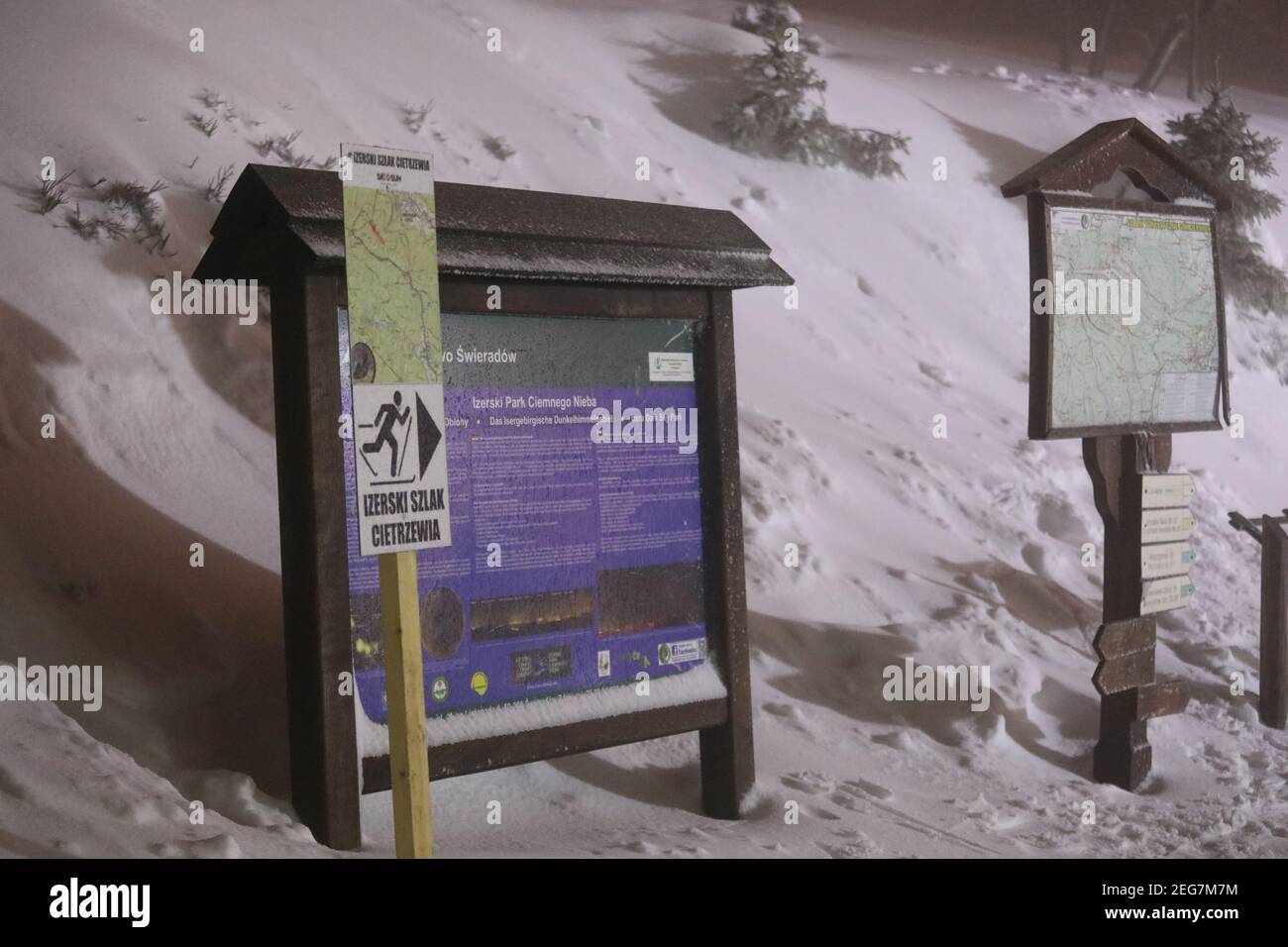 Trotz Corona: Polen öffnet Skigebiete - Ansturm auf Wintersportorte folgt prompt, Swieradow Zdroj (Bad Flinsberg) Polen,17.02.2021 Stock Photo