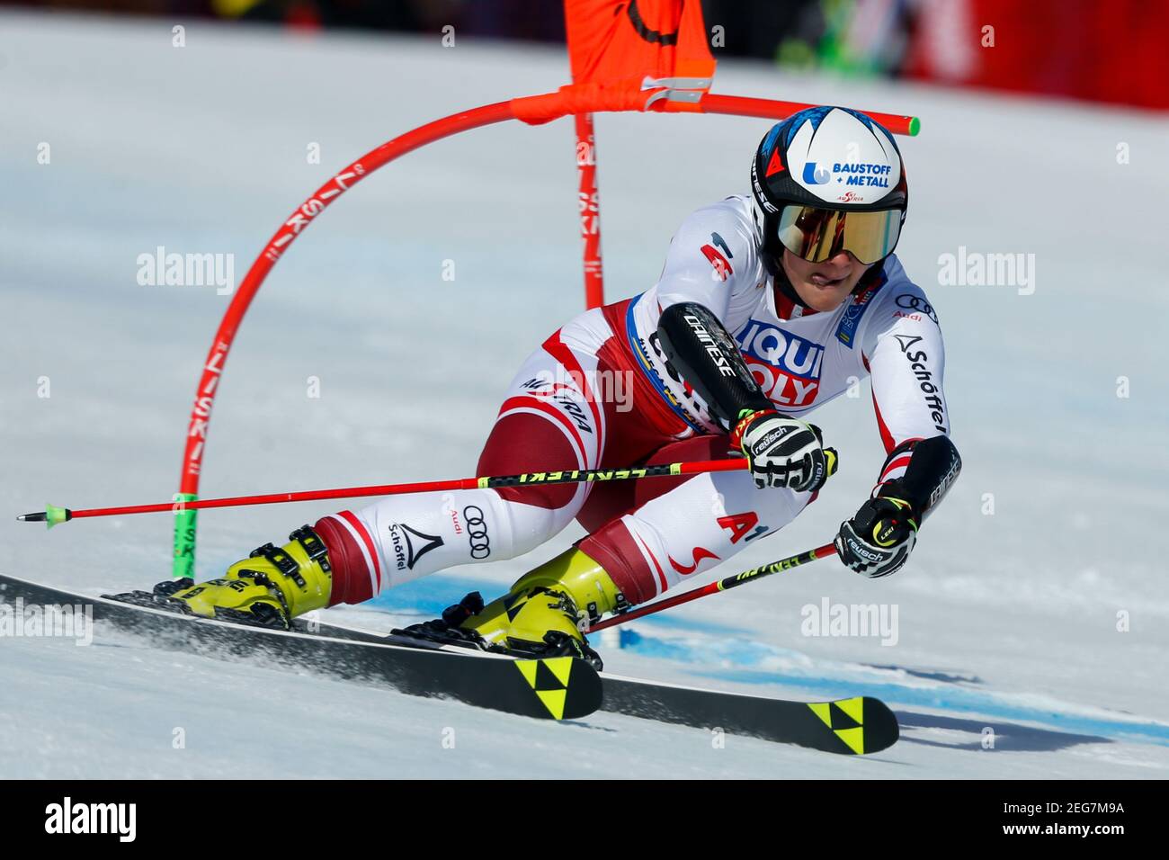 Olympia delle Tofane, Cortina (BL), Italy, 18 Feb 2021, Ramona Siebenhofer  (AUT) holds the 14th place after the first run during 2021 FIS Alpine World  SKI Championships - Giant Slalom - Women,