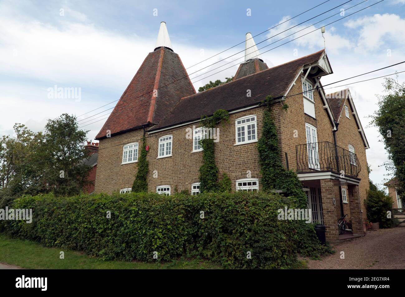The Oast house, Church Lane, West Stourmouth, Kent Stock Photo