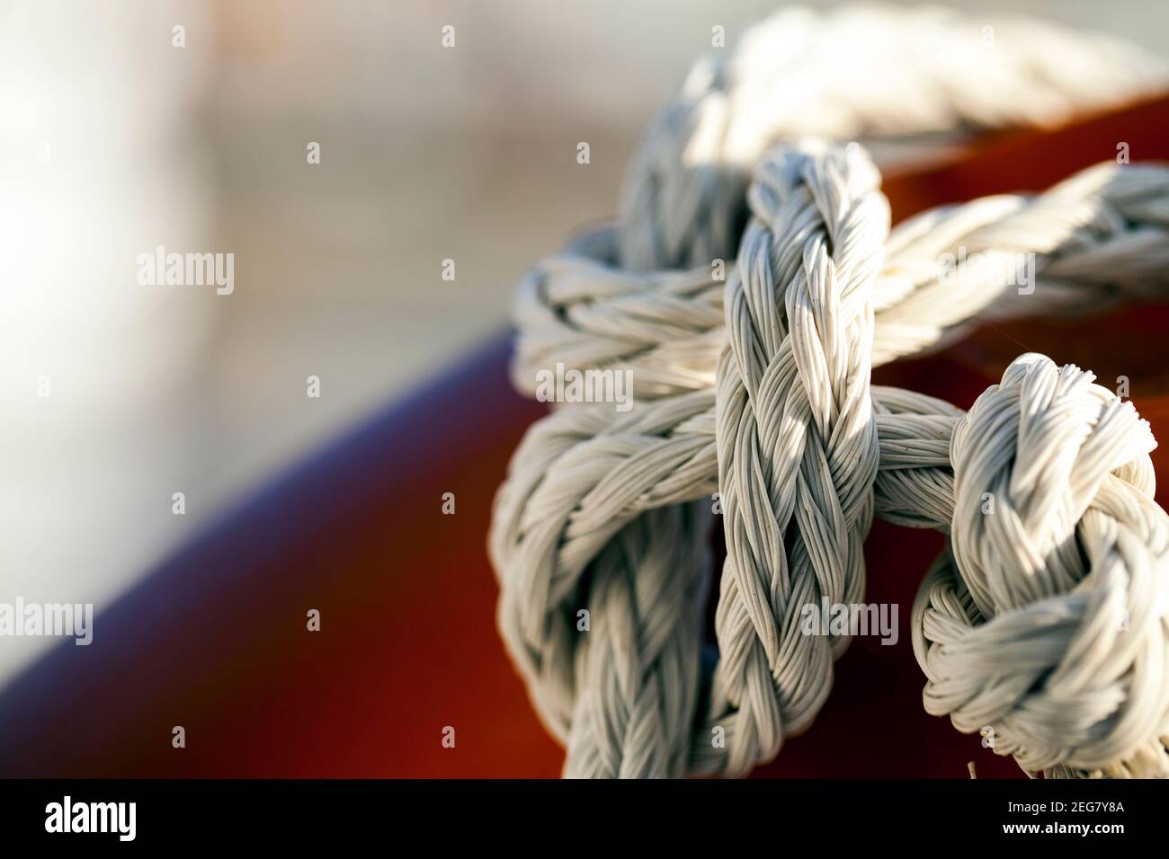 Abstract Connection of Rope Lines Close Up Photo Stock Photo - Alamy