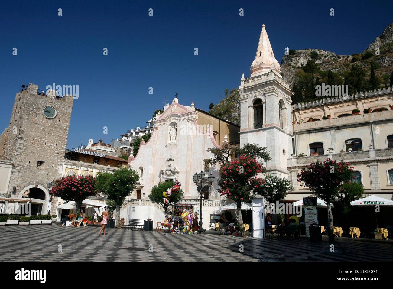 The Church Of San Giuseppe In The Centre In Old Town Of Taormina In The the-church-of-san-giuseppe-in-the-centre-in-old-town-of-taormina-in-the