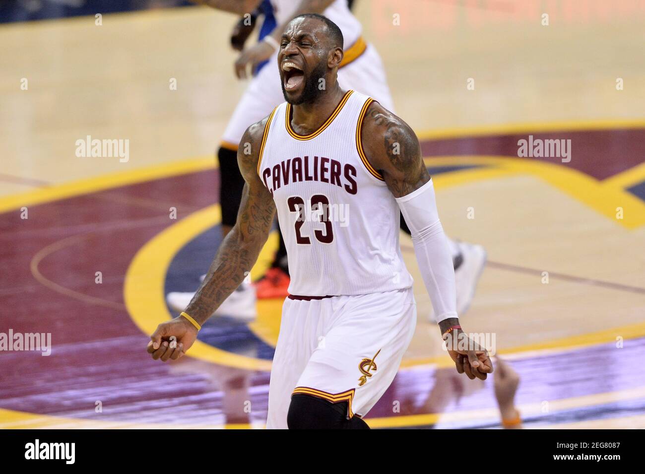 Apr 20, 2016; Cleveland, OH, USA; Cleveland Cavaliers forward ...