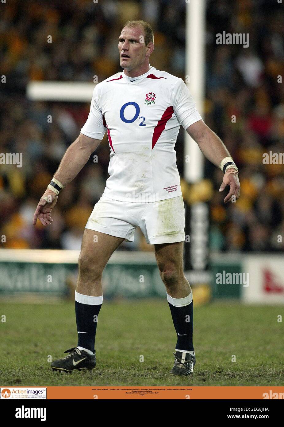 Rugby Union - Australia v England Cook Cup International Test Match - Bundaberg Rum Rugby Series 2004 - Suncorp Stadium, Brisbane - 26/6/04  England's Lawrence Dallaglio  Mandatory Credit: Action Images / Andrew Budd  Livepic Stock Photo