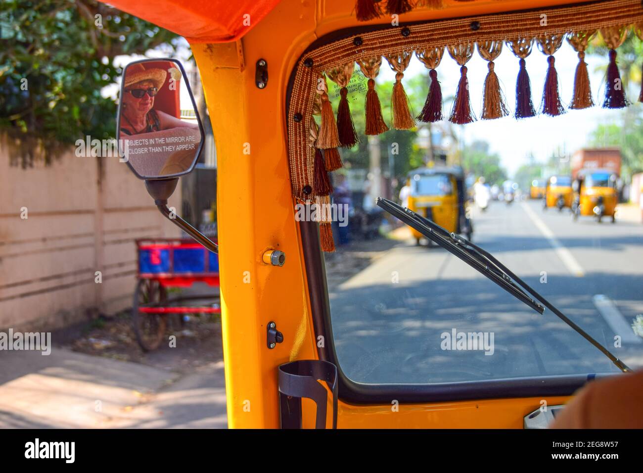 Tuk Tuk ride, Alappuzha, Alleppey, Kerala, India Stock Photo
