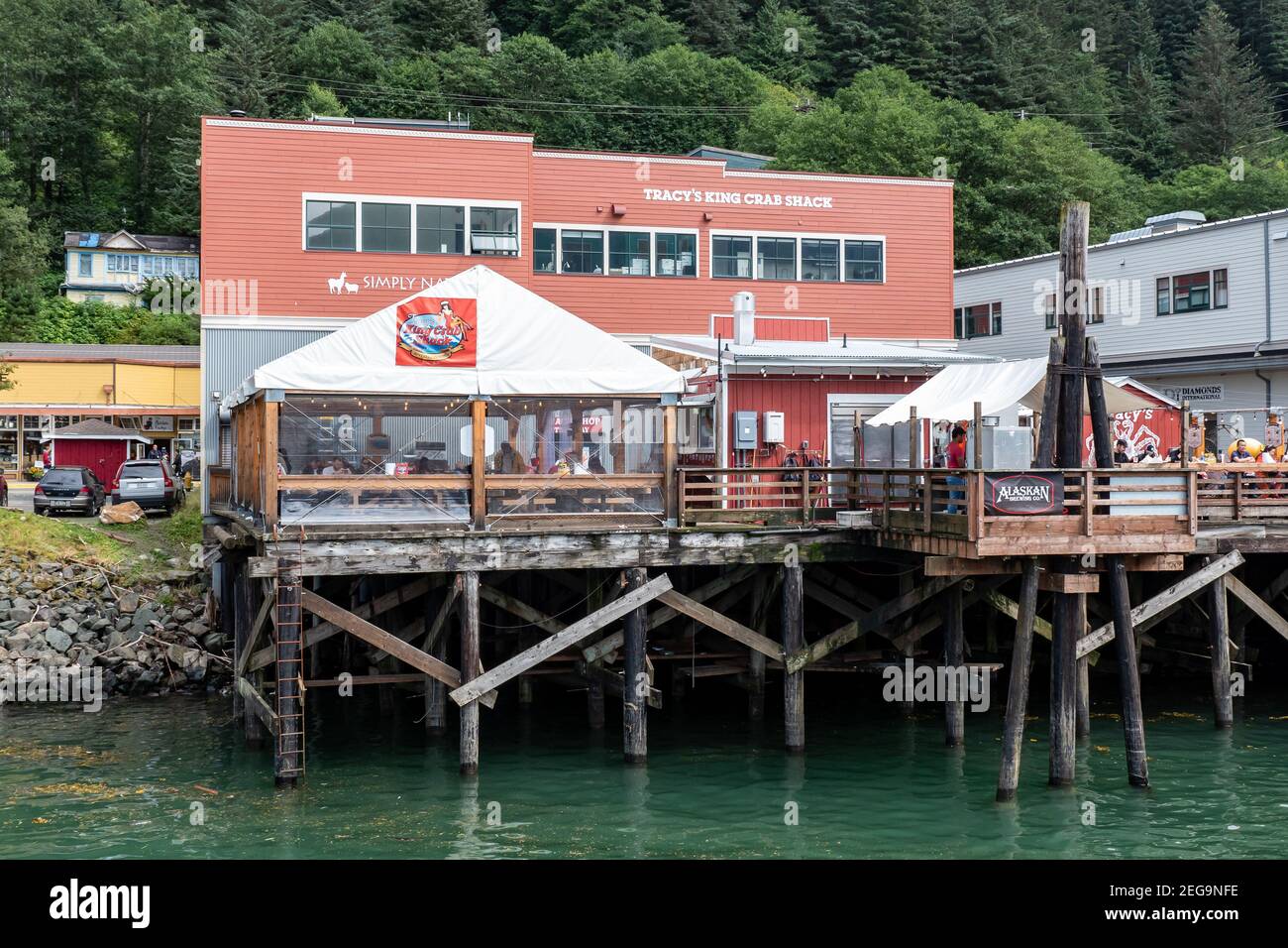 Tracy's King Crab Shack in Juneau, Alaska is famous for its King Crab