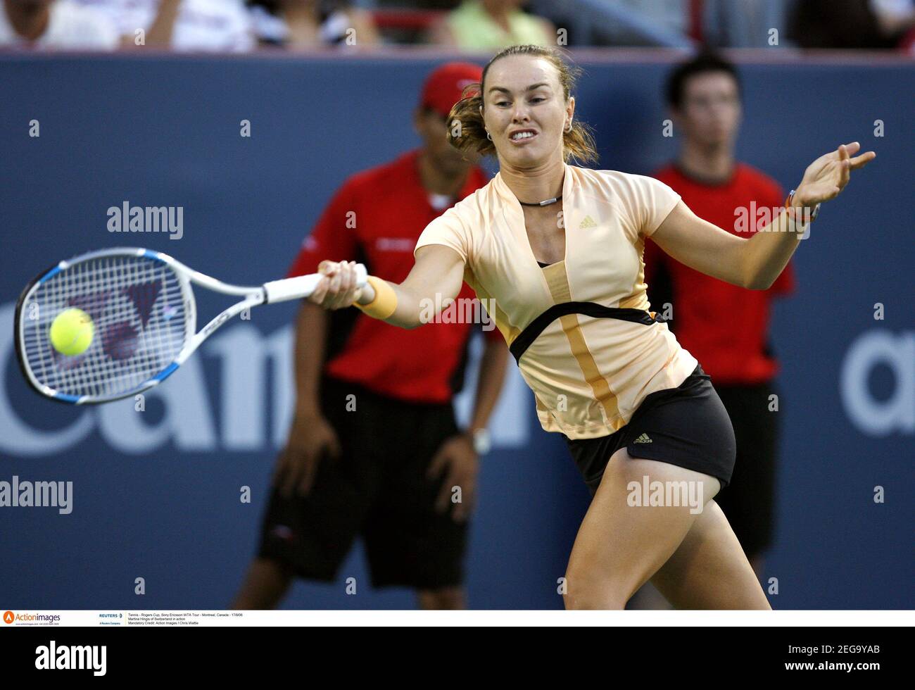Tennis - Rogers Cup, Sony Ericsson WTA Tour - Montreal, Canada - 17/8/06  Martina Hingis of Switzerland in action  Mandatory Credit: Action Images / Chris Wattie Stock Photo