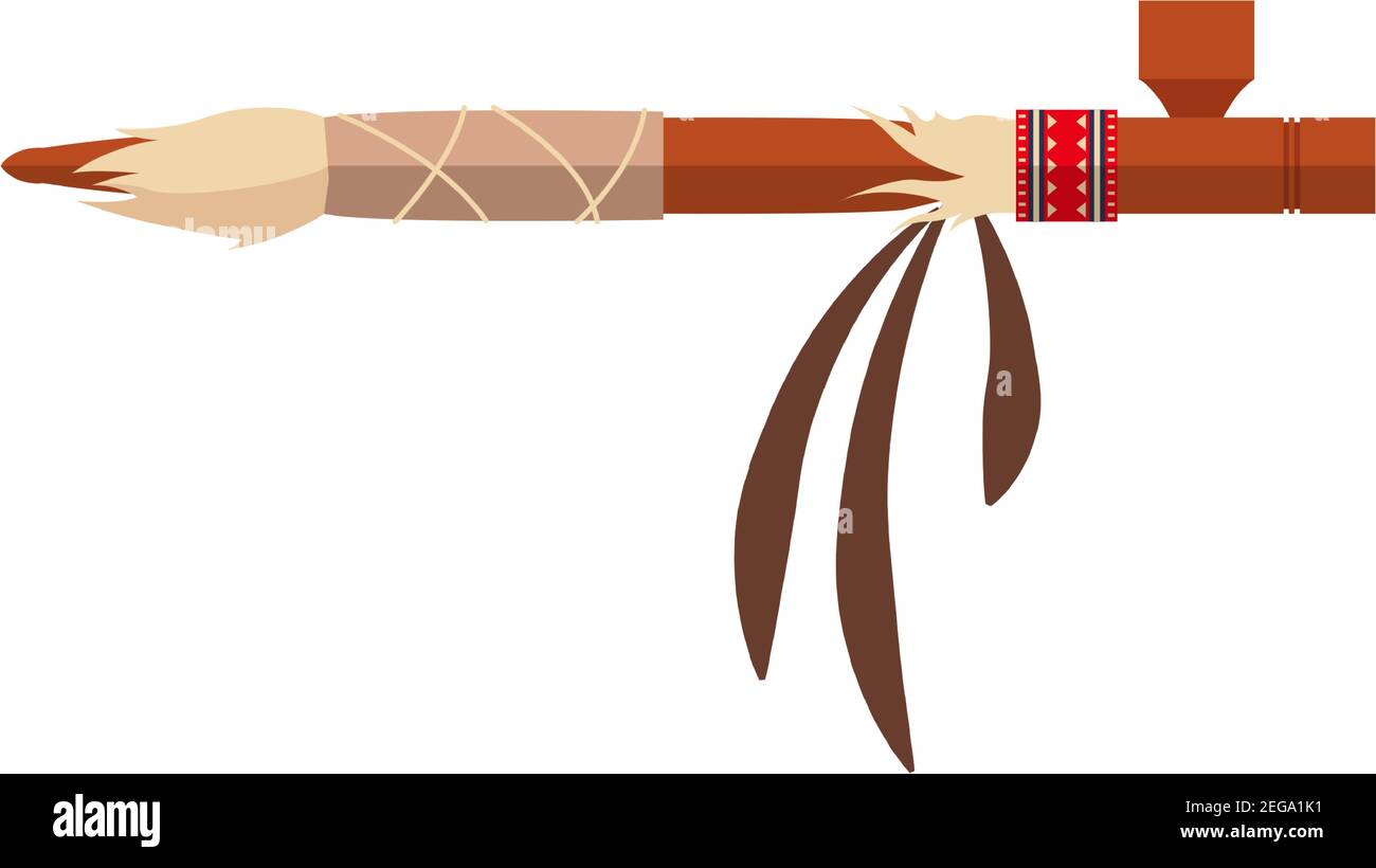 Peace pipe native american indian vector icon Stock Vector Image & Art