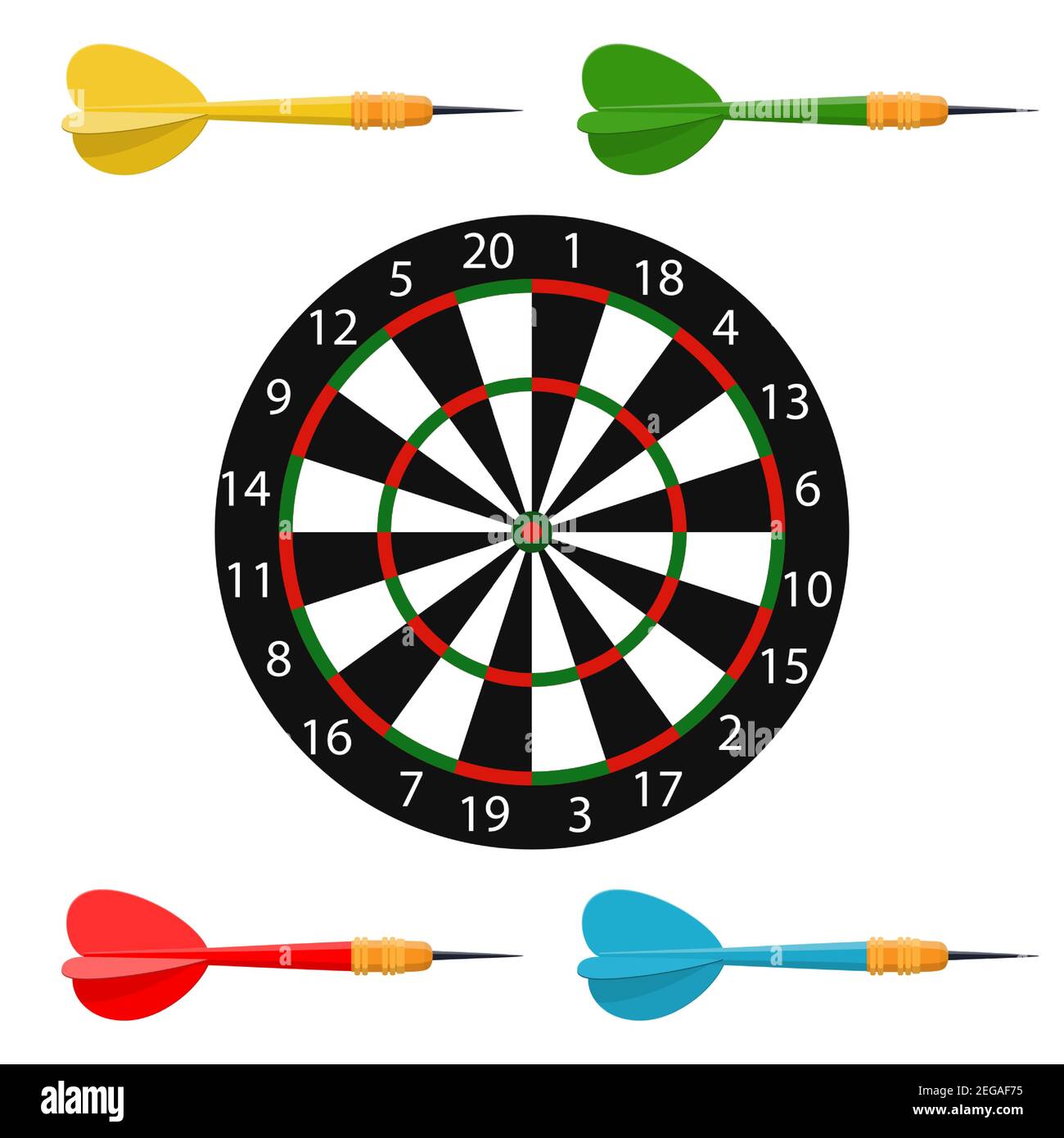 Classic dart board target Stock Vector Image & Art Alamy