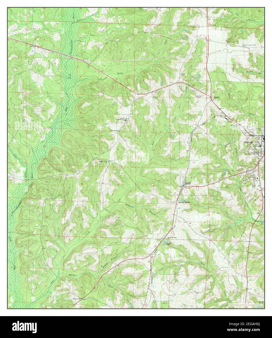 Abbeville West, Alabama, map 1969, 124000, United States of America by Timeless Maps, data U.S