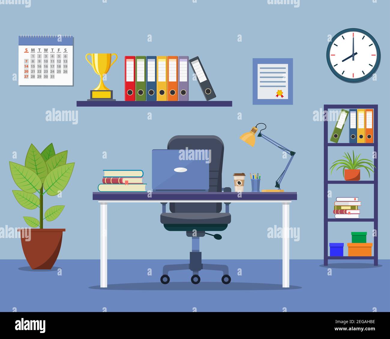 Office interior concept Stock Vector Image & Art - Alamy