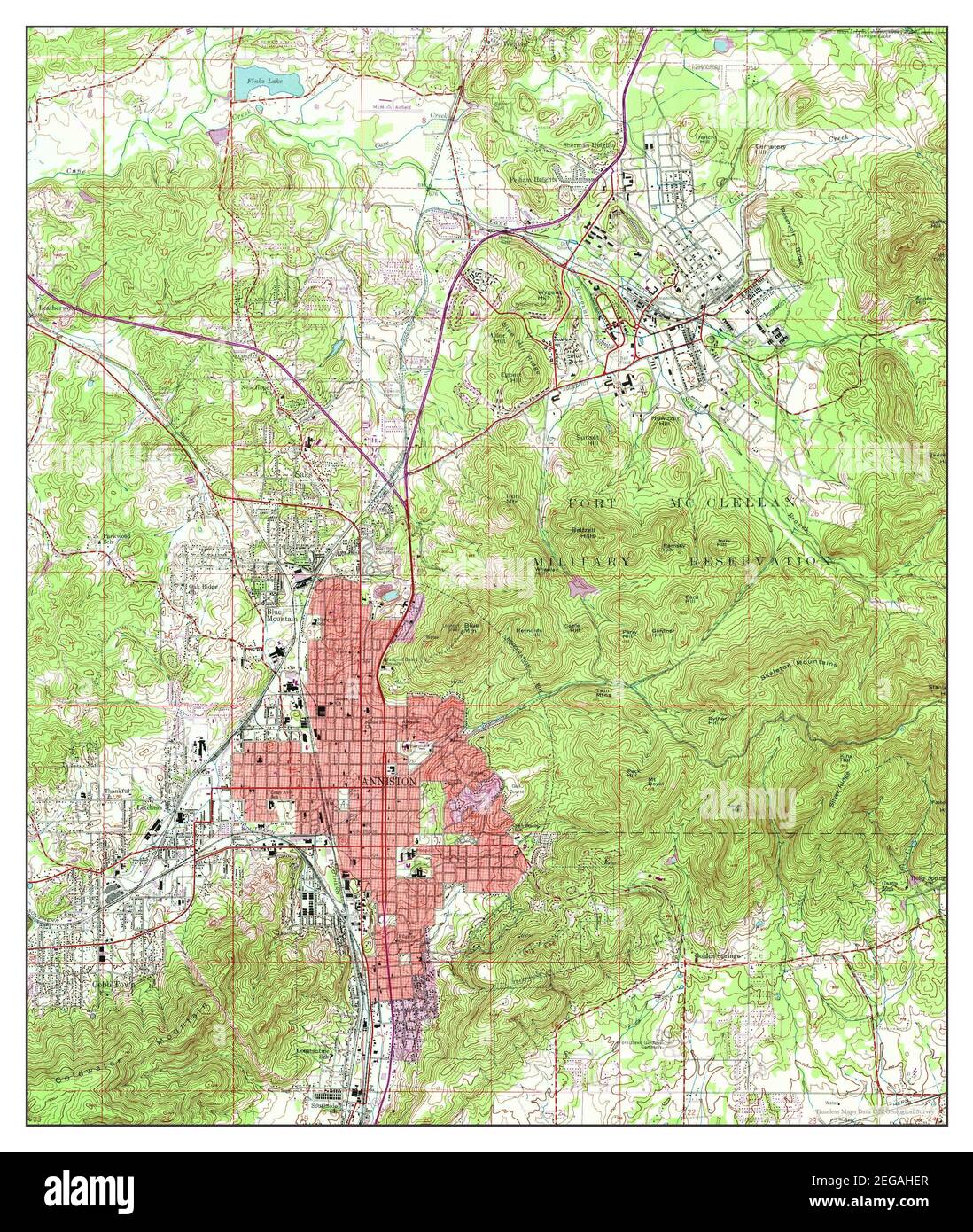 Anniston alabama map Cut Out Stock Images & Pictures Alamy