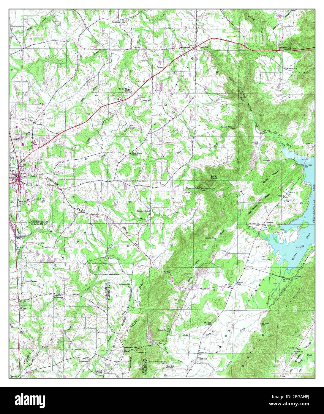 Arab, Alabama, map 1948, 1:24000, United States of America by Timeless Maps, data U.S. Geological Survey Stock Photo