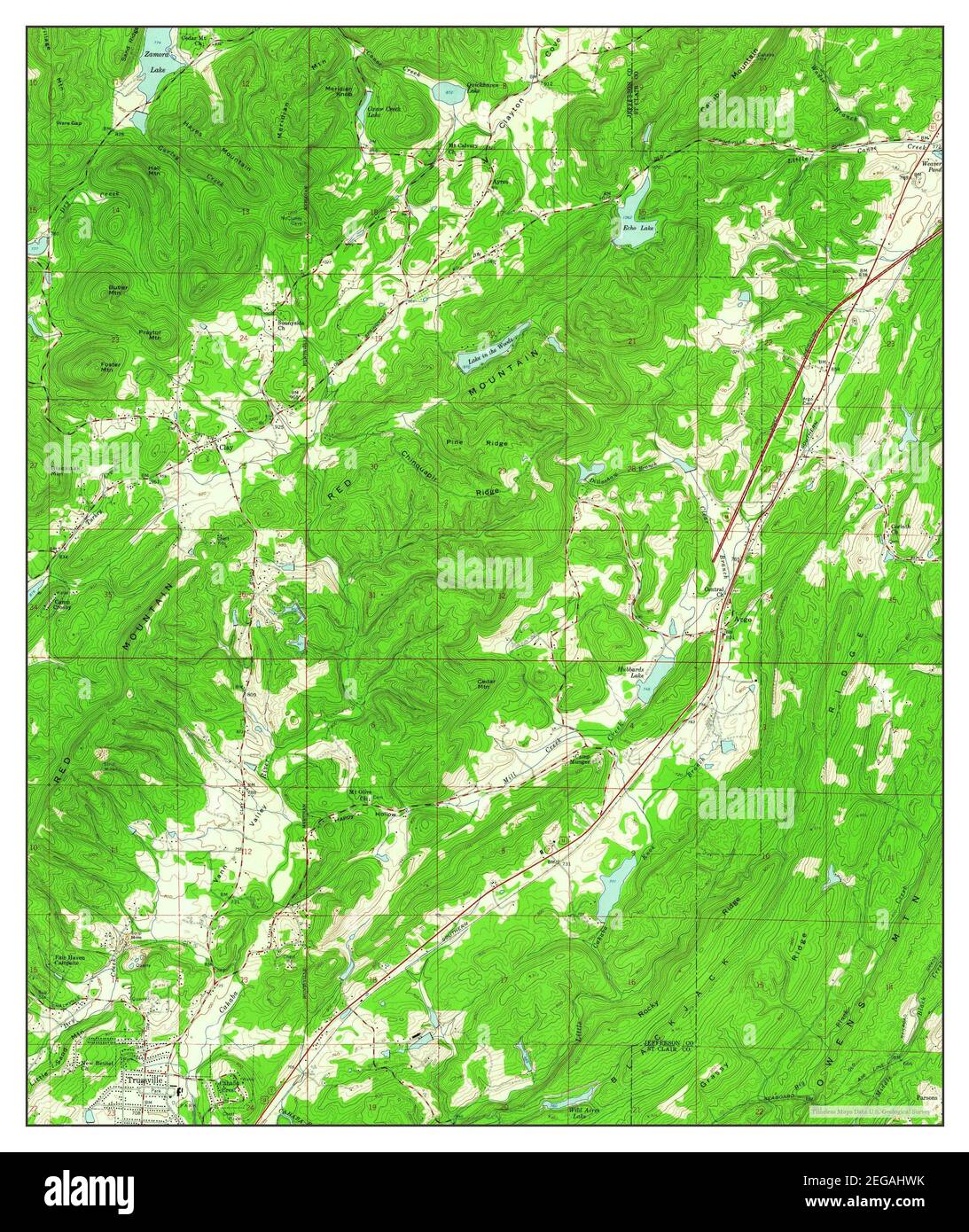 Argo, Alabama, map 1959, 124000, United States of America by Timeless