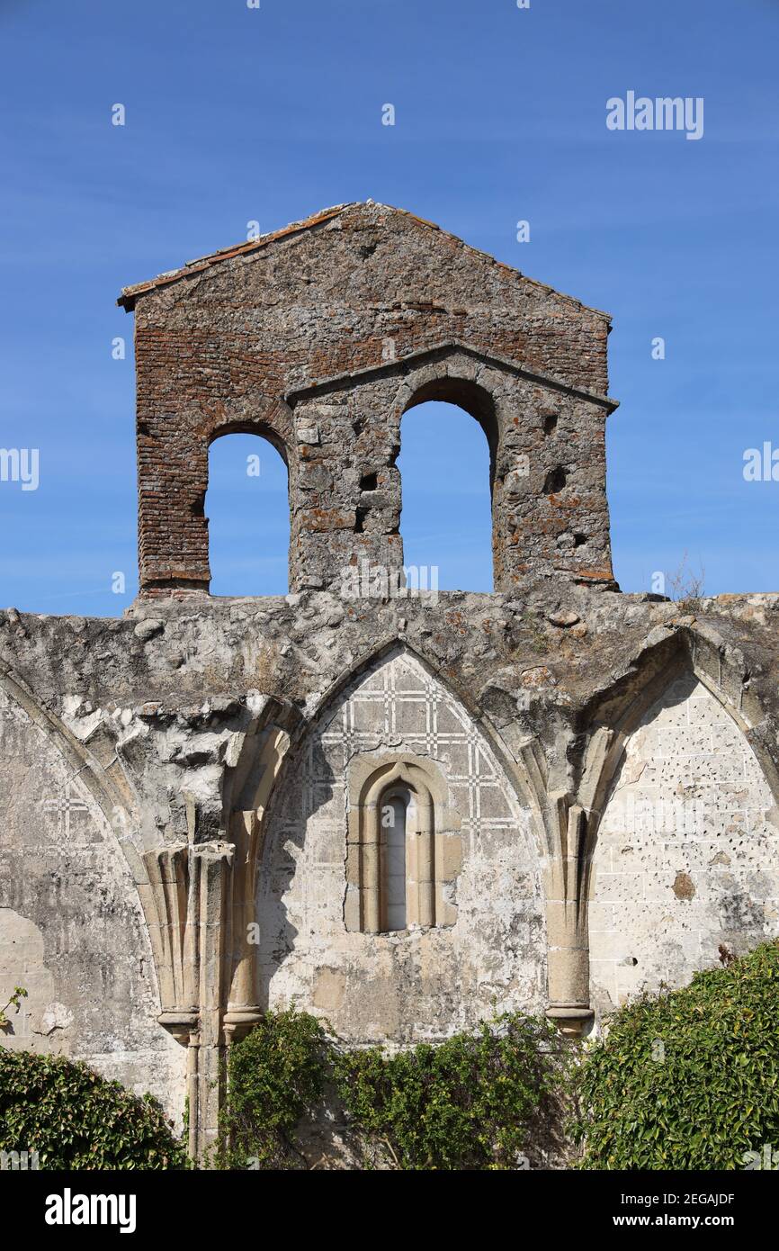 Trujillo. c.15 ruins of Convent of San Francisco el Real. Also called Convento de La Coria ,Trujillo, Province of Caceres, Extremadura, Spain. Stock Photo