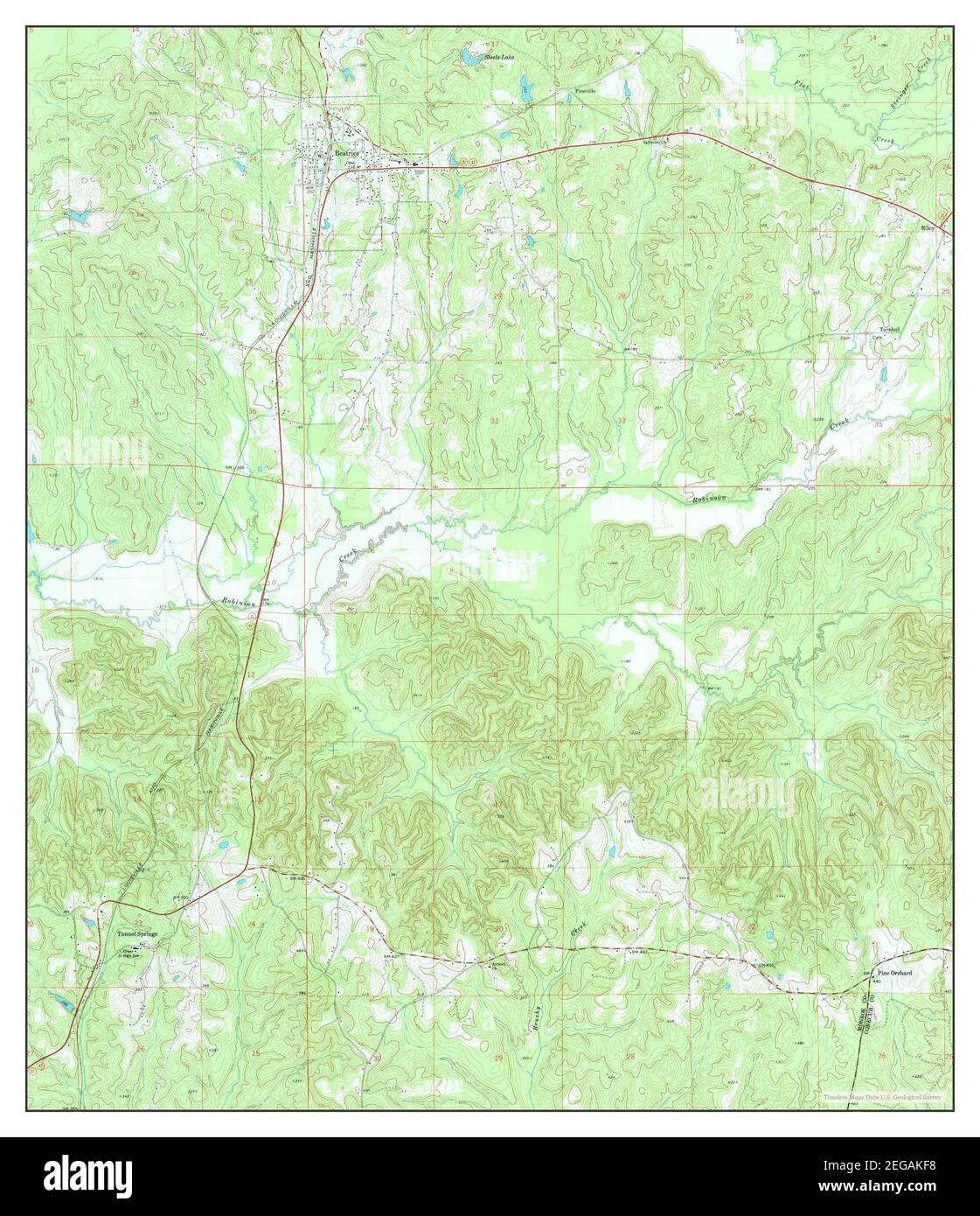Beatrice alabama map Cut Out Stock Images & Pictures Alamy