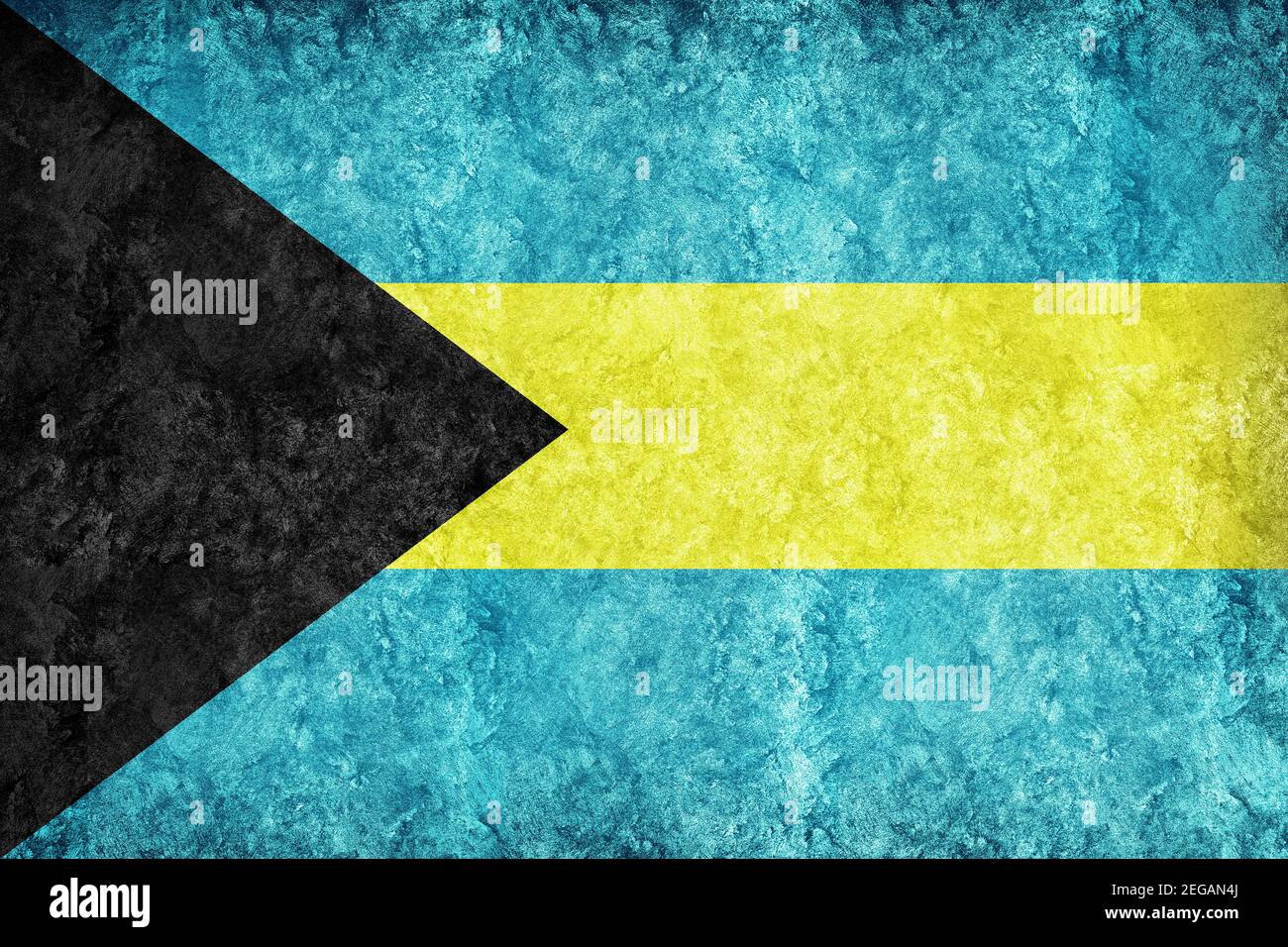 Bahamas Metallic flag, Textured flag, grunge flag Stock Photo Alamy