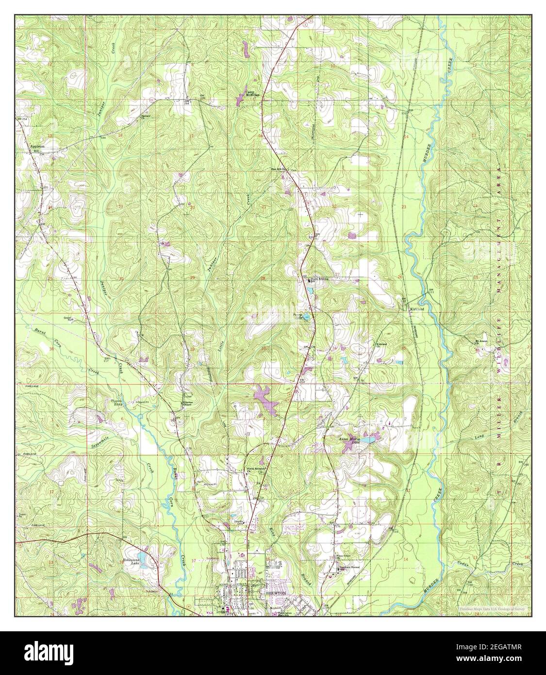 Brewton alabama map Cut Out Stock Images & Pictures Alamy