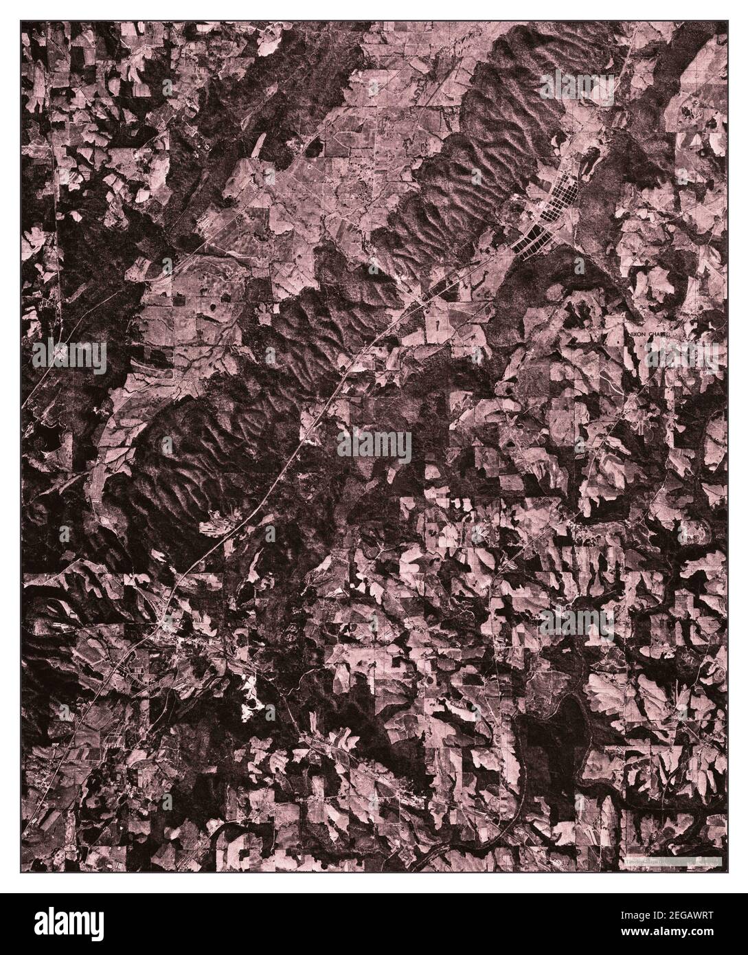 Brooksville, Alabama, map 1975, 124000, United States of America by