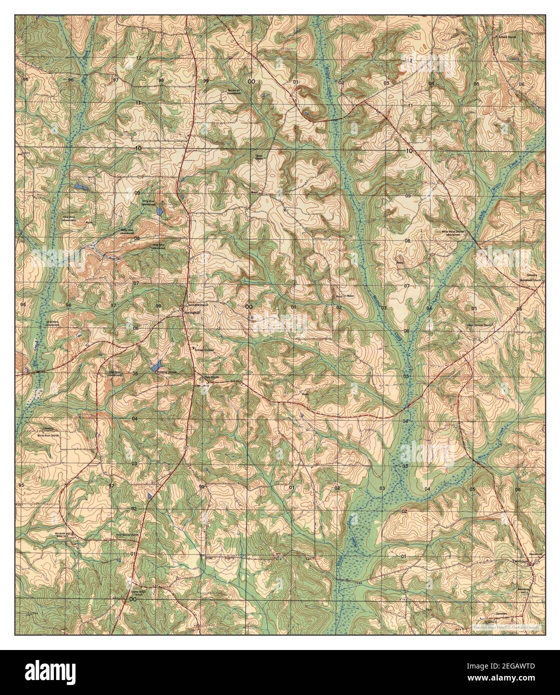 Brundidge NW, Alabama, map 1962, 1:25000, United States of America by Timeless Maps, data U.S. Geological Survey Stock Photo