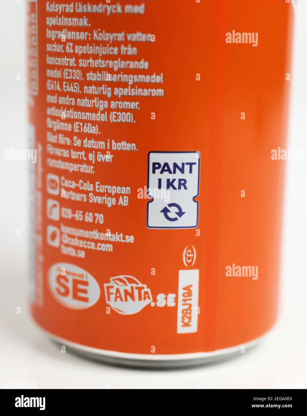 MOTALA, SWEDEN 31 JANUARY 2021Fanta is a brand of fruitflavored