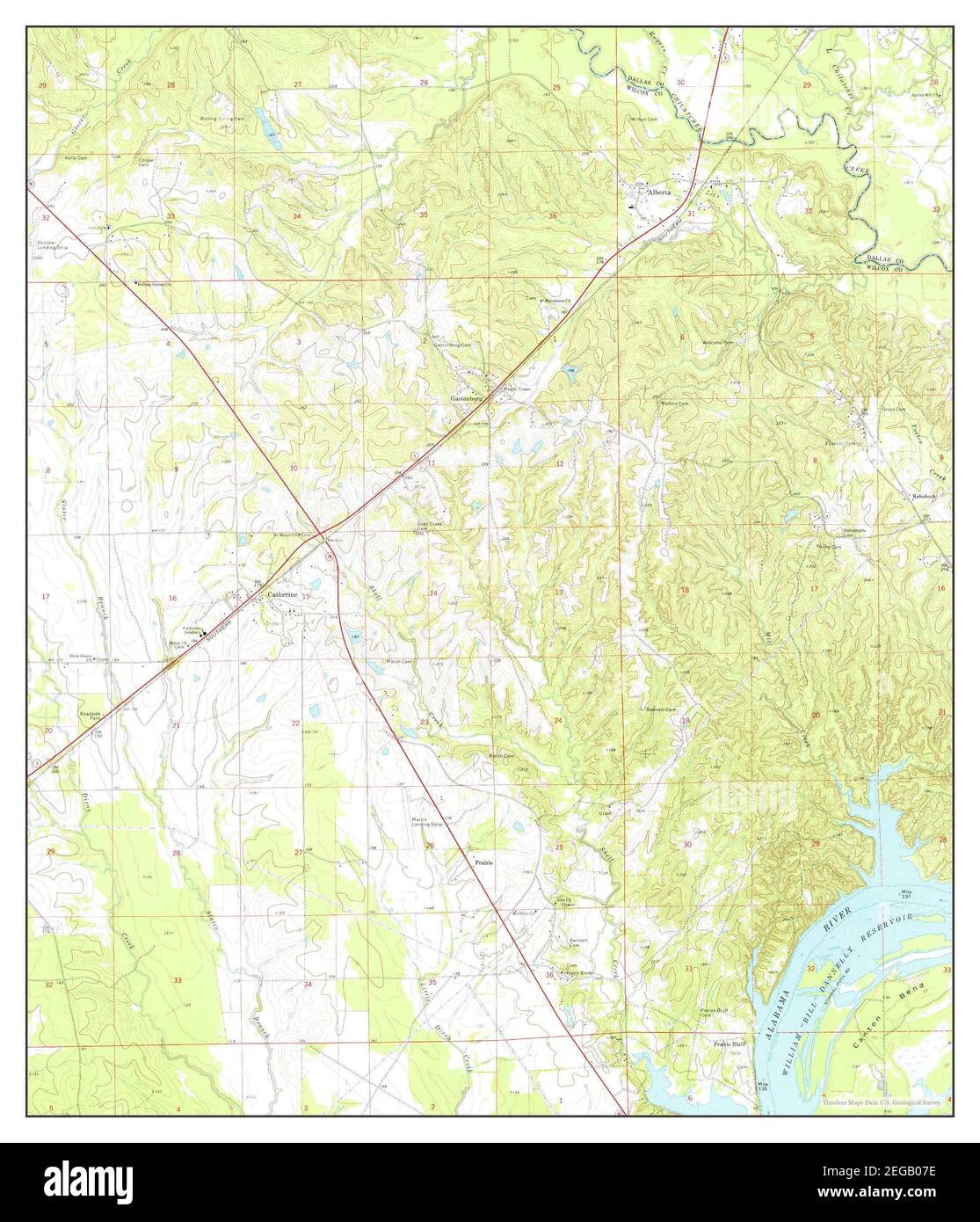 Catherine alabama map hires stock photography and images Alamy