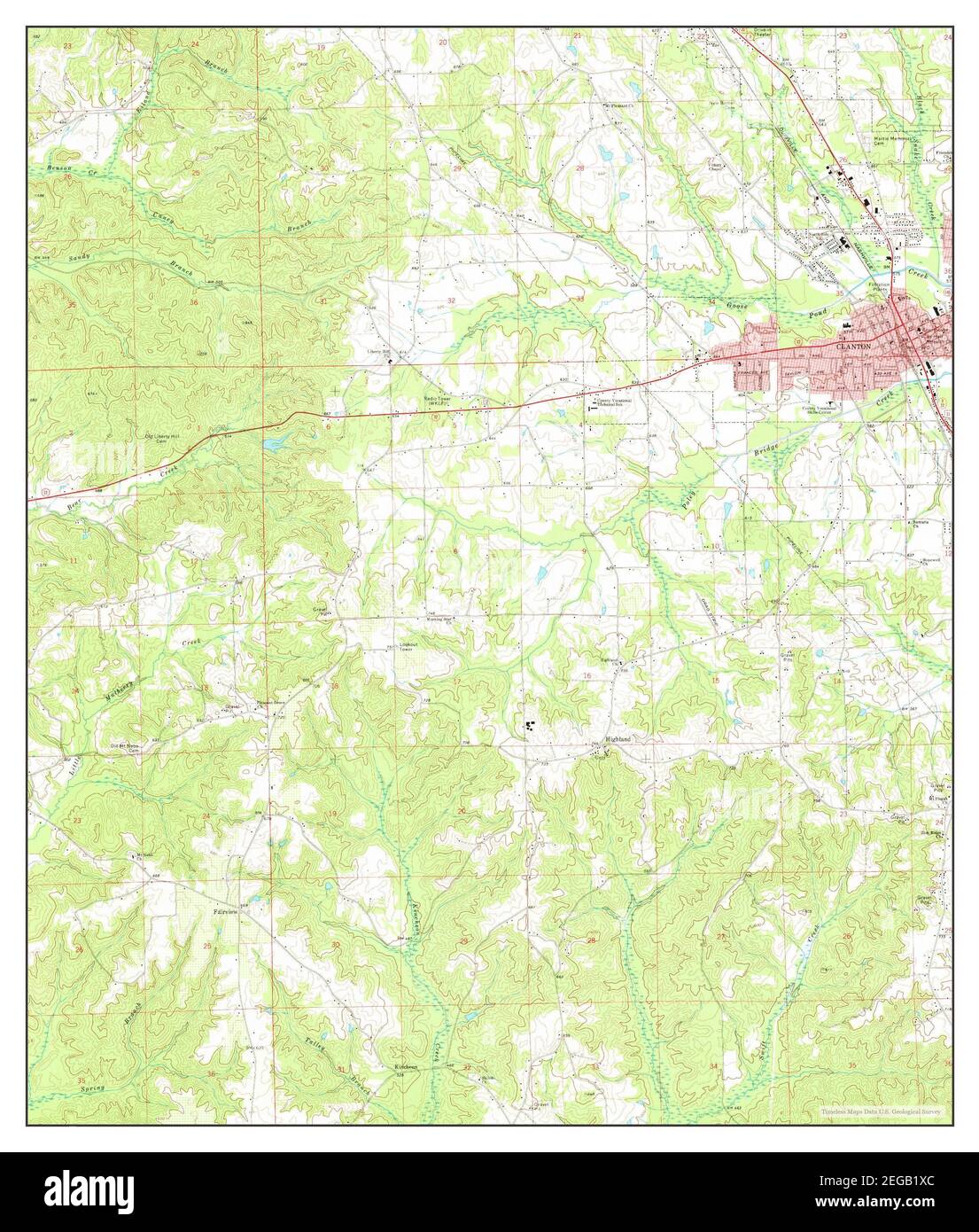 Map of clanton hires stock photography and images Alamy