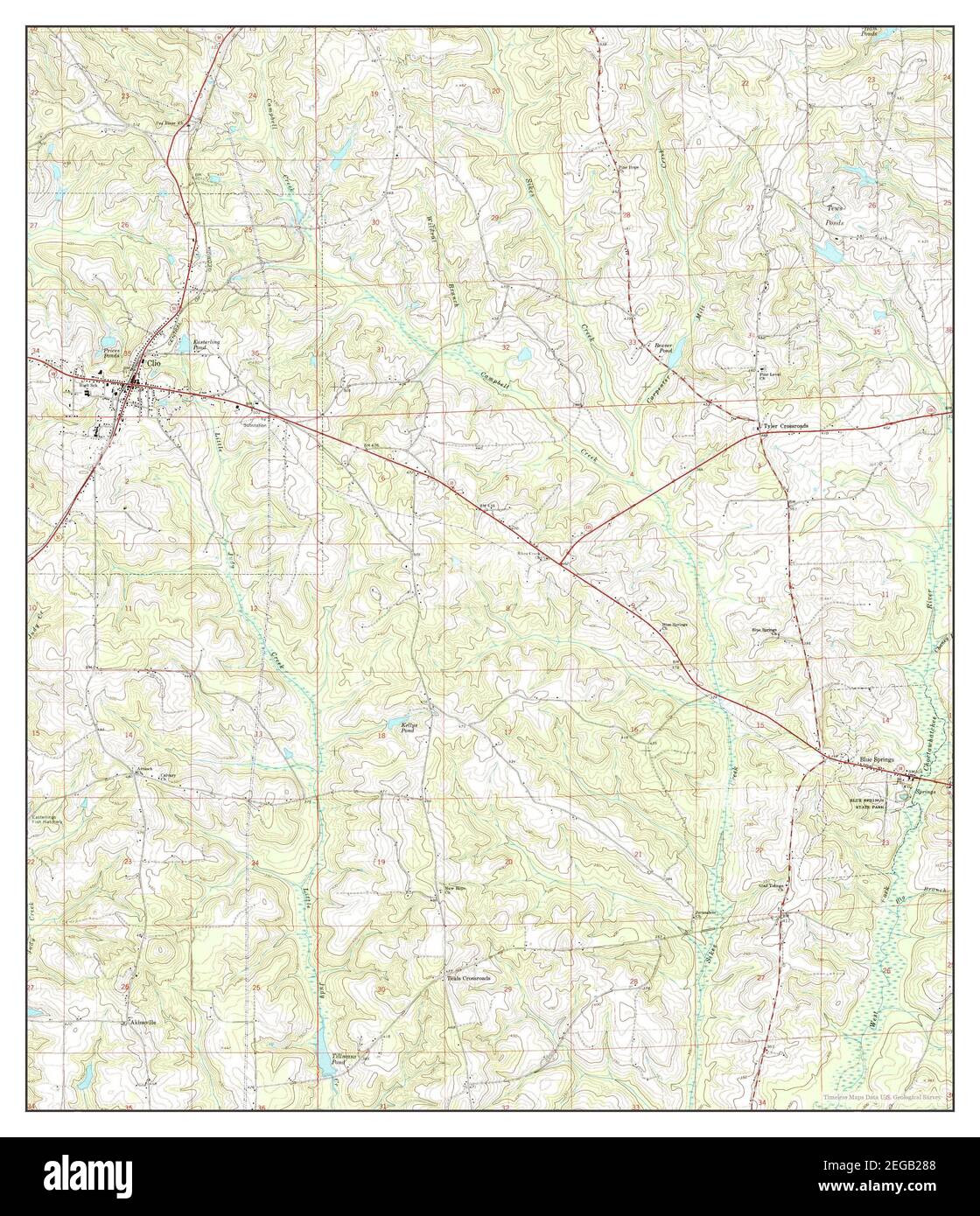 Clio alabama map Cut Out Stock Images & Pictures Alamy