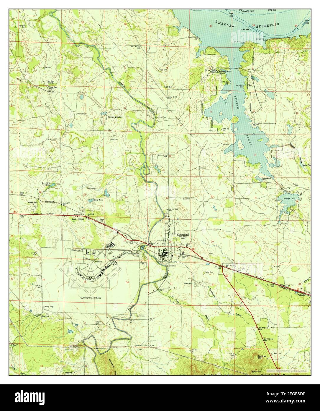 Map of courtland hires stock photography and images Alamy