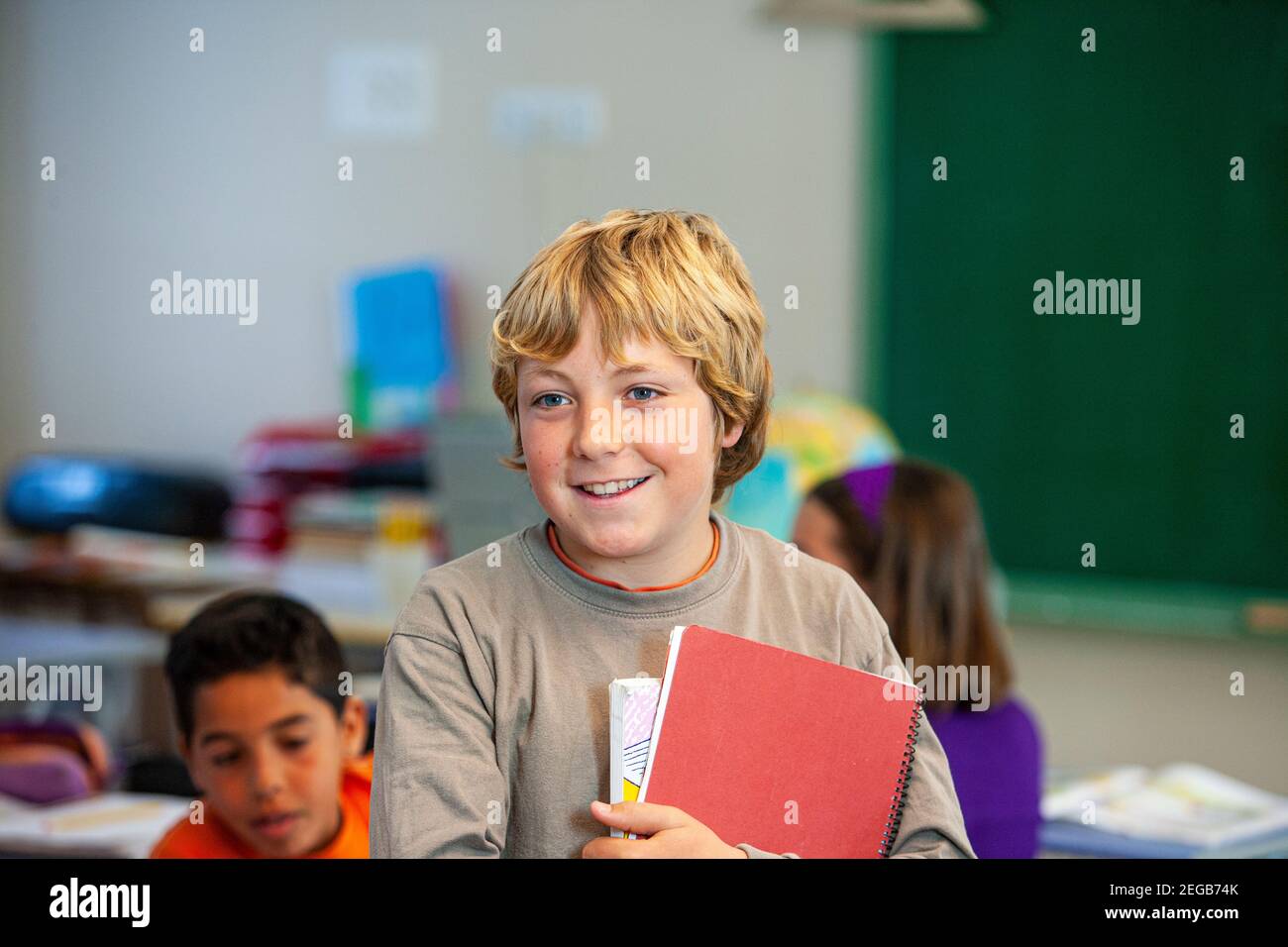 Happy 11 year old in school uniform hi-res stock photography and images ...