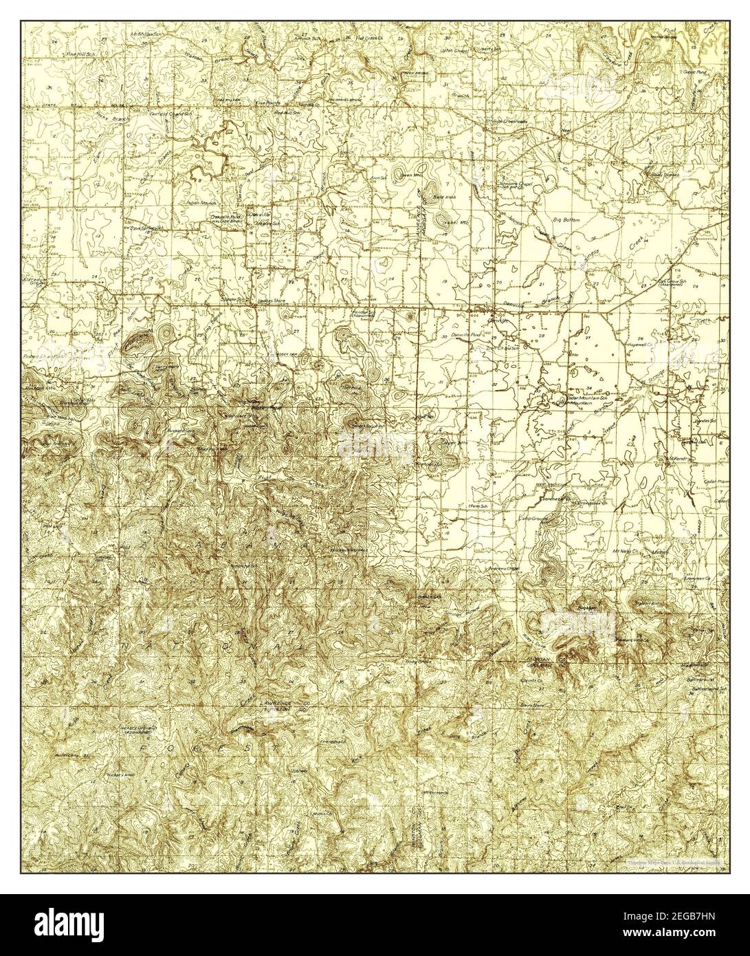 Danville, Alabama, map 1935, 148000, United States of America by