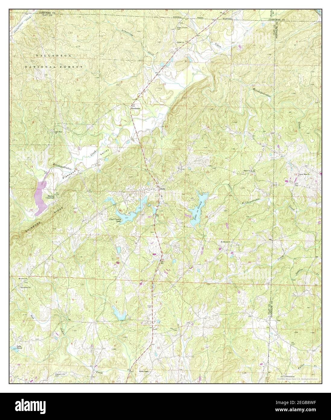Delta, Alabama, map 1970, 124000, United States of America by Timeless