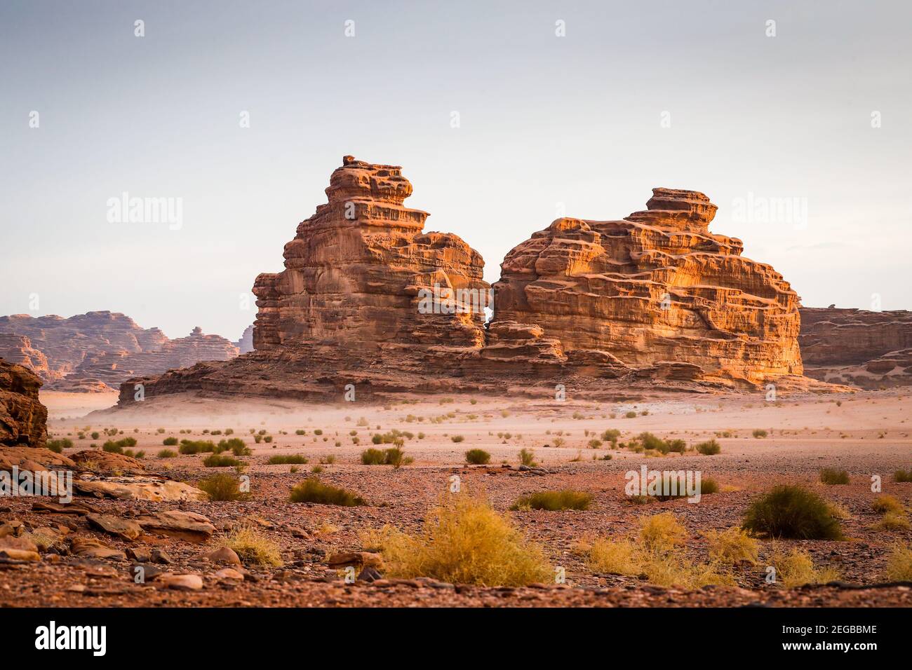 landscape, paysage during the 10th stage of the Dakar 2021 between Neom and Al-Ula, in Saudi Arabia on January 13, 2021 - Photo Antonin Vincent / DPPI Stock Photo