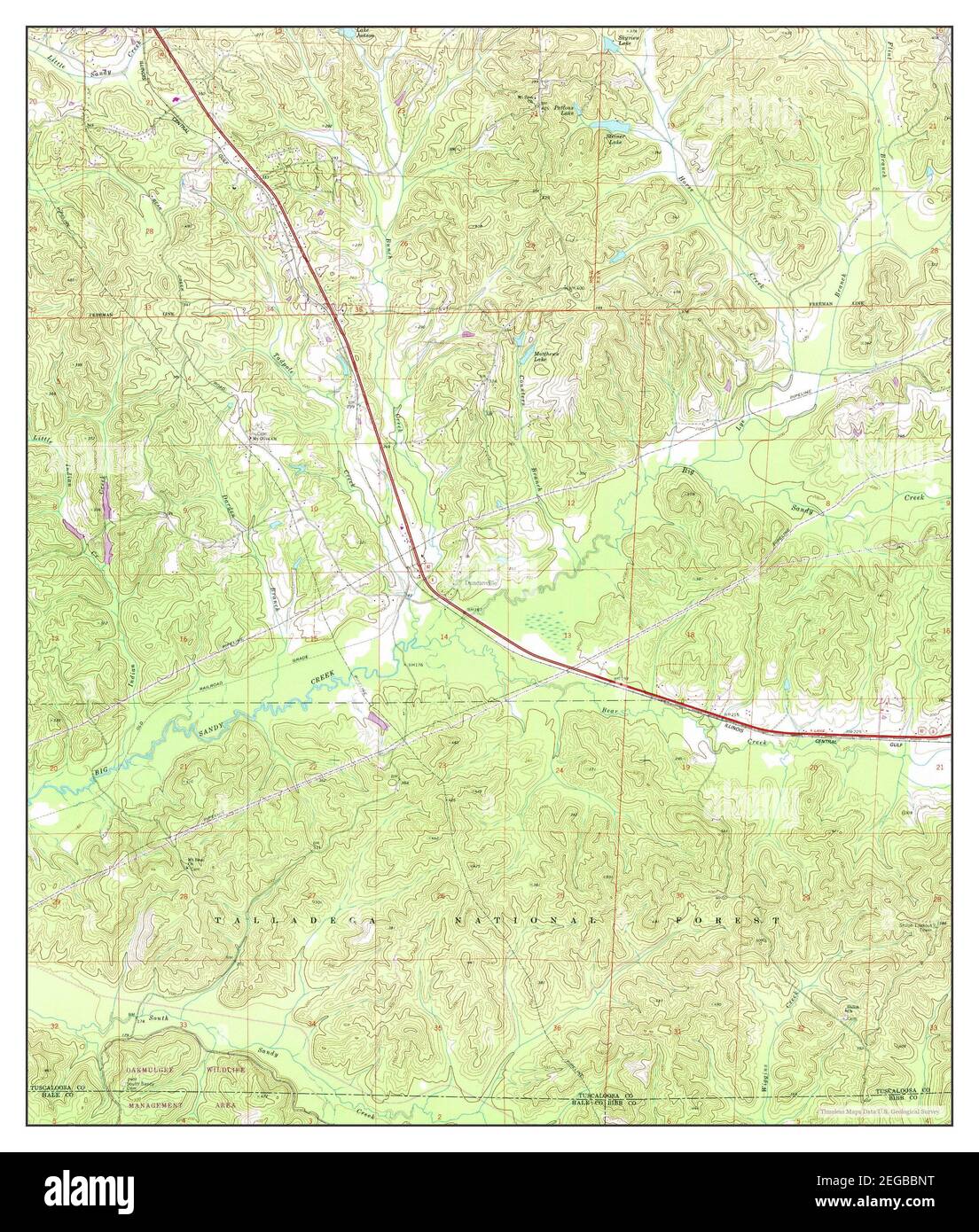 Duncanville, Alabama, map 1969, 1:24000, United States of America by Timeless Maps, data U.S. Geological Survey Stock Photo